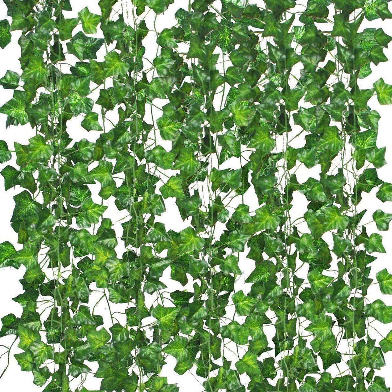 12 Pack Fake Vines for Room Decor Artificial Ivy Garland