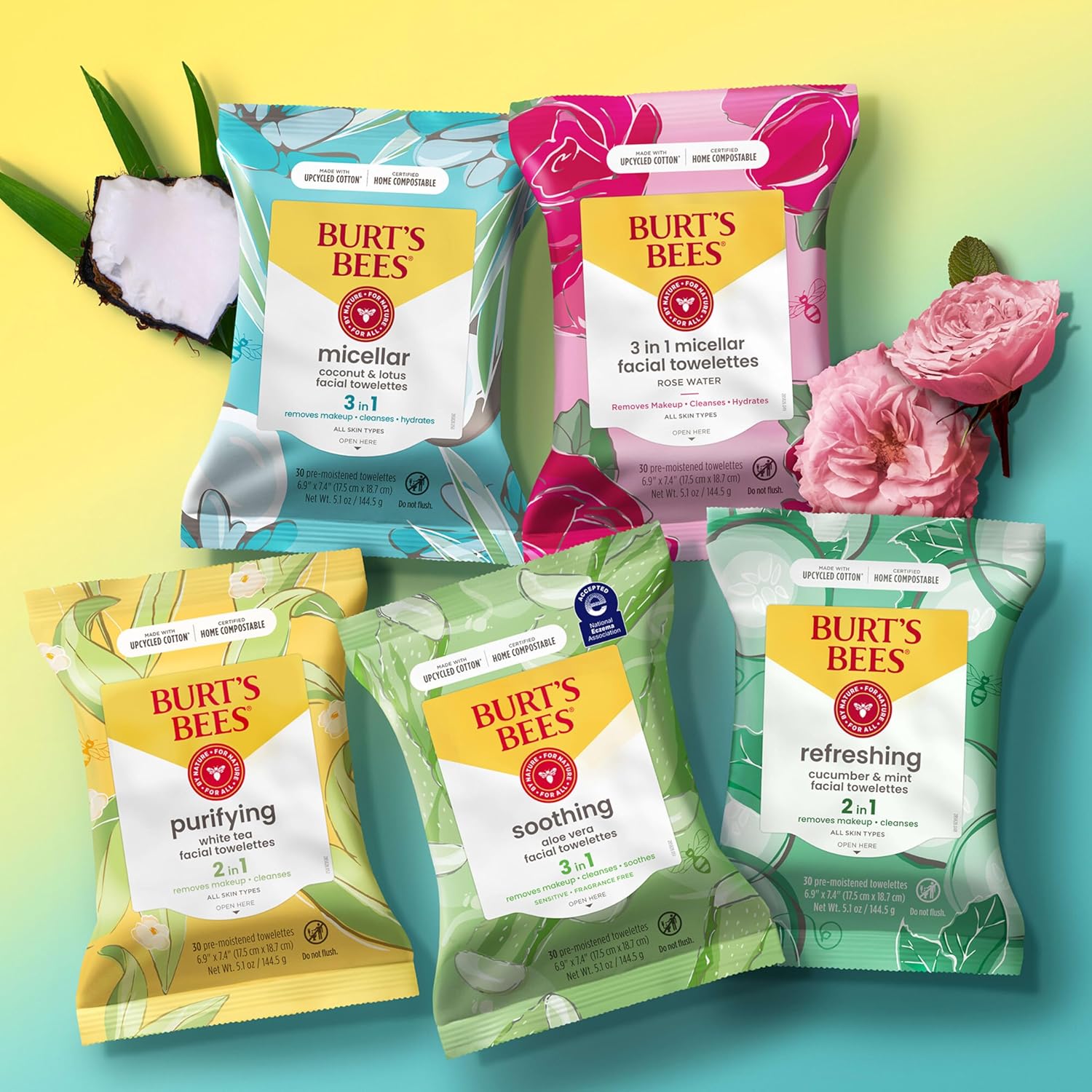 Burt's Bees Aloe Vera Face Wipes Makeup Remover