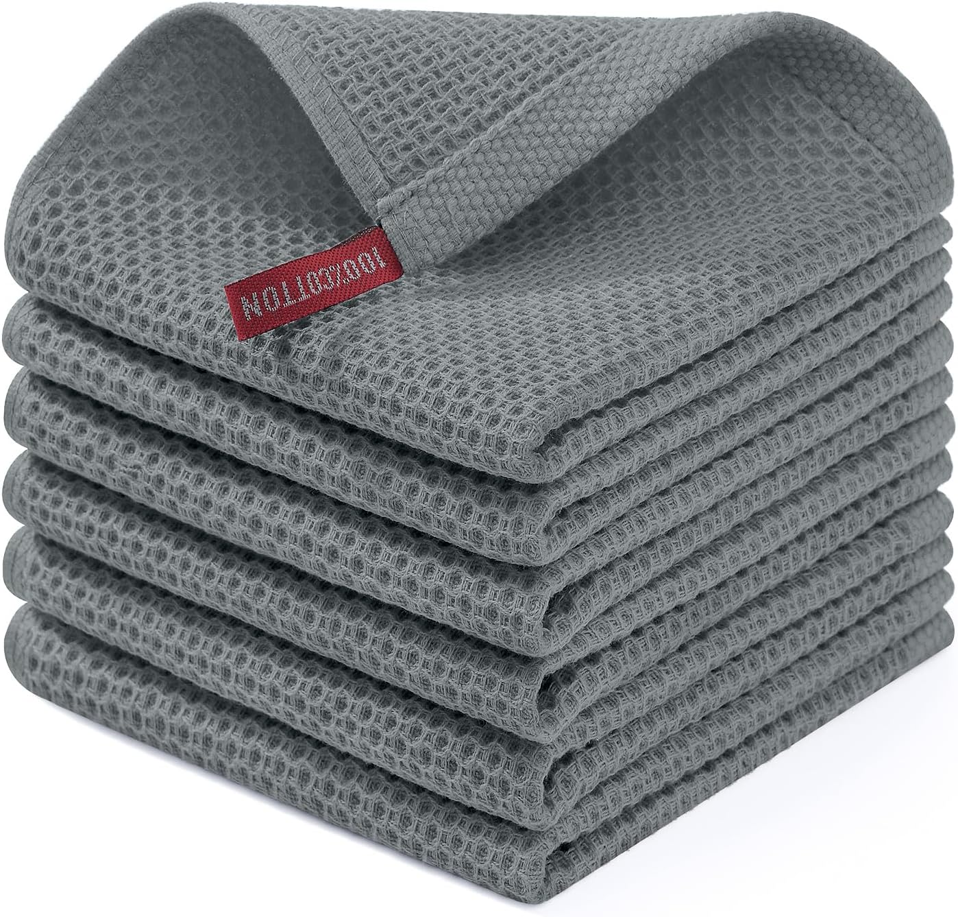 Homaxy 100% Cotton Waffle Dish Cloths