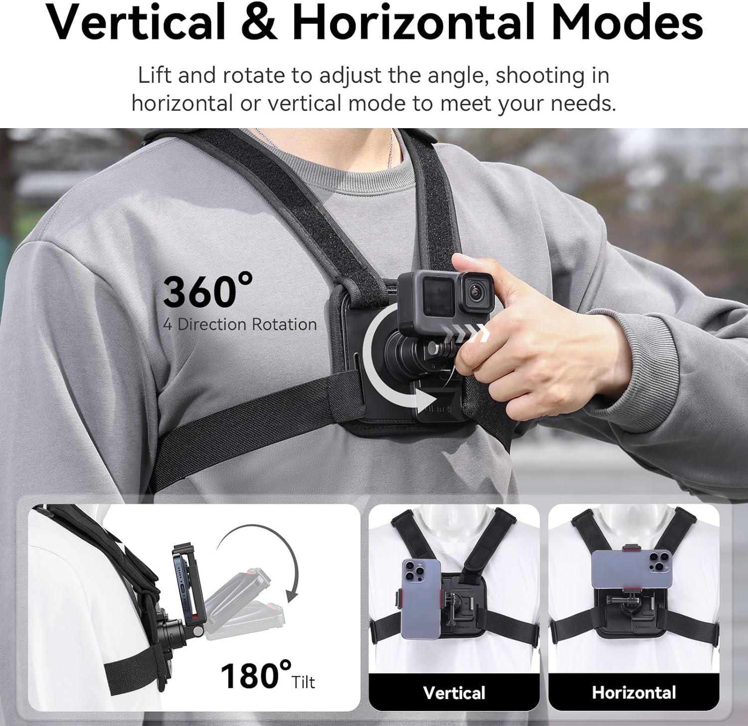 ULANZI CM028 Adjustable Chest Mount Harness