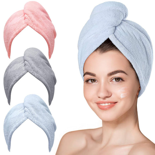 Hicober Microfiber Hair Towel Wraps