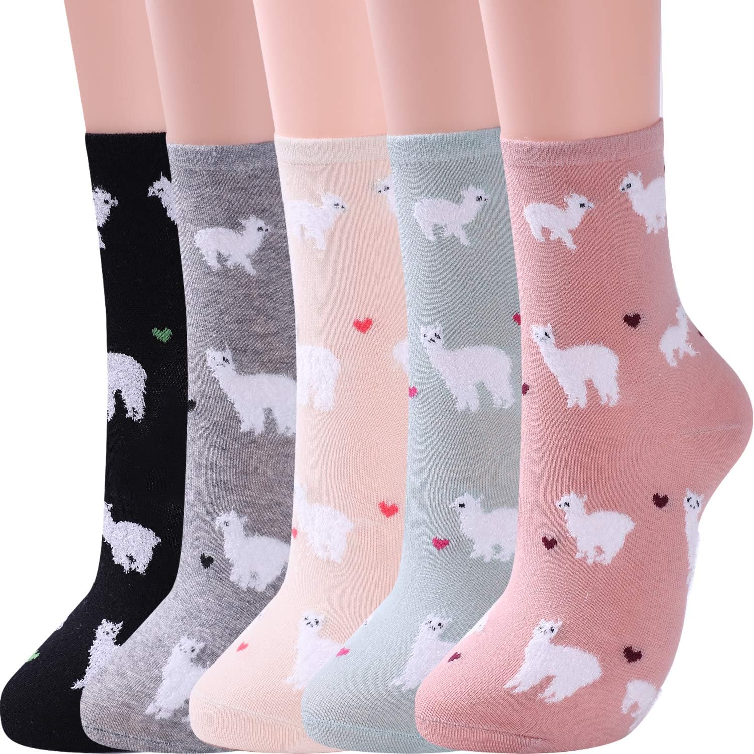 Jeasona Women's Cat Socks Cute Animal Socks
