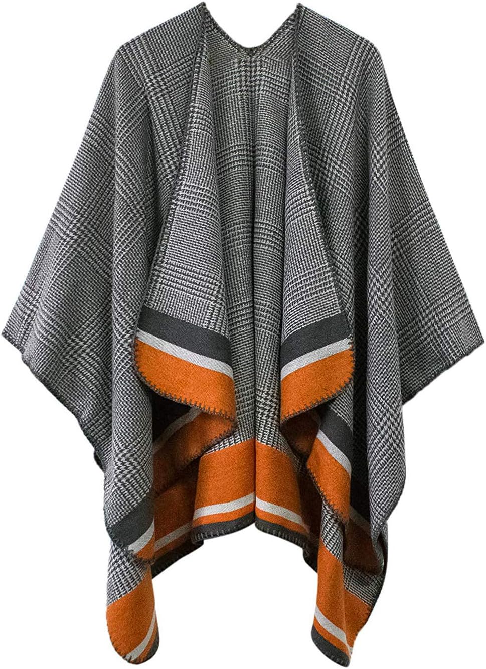 Vintage Pattern Poncho Cape for Women
