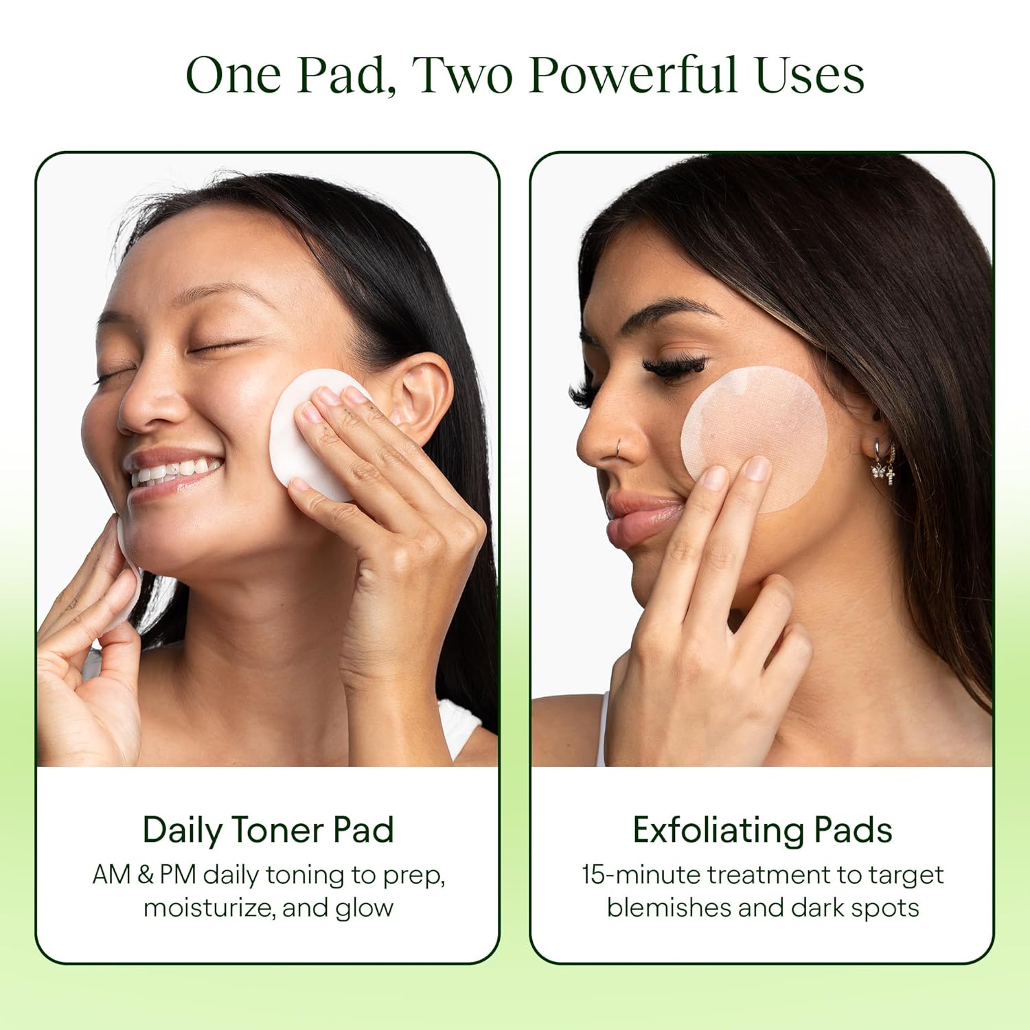 JiYu Toning Polish Pads Korean Skincare for Dark Spots