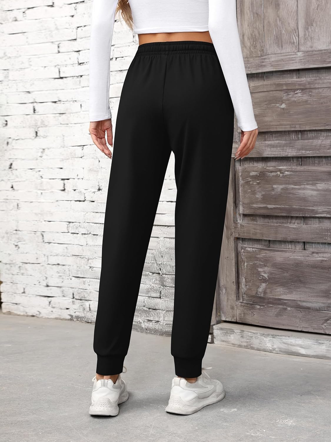 Missufe Women's High Waisted Baggy Sweatpants