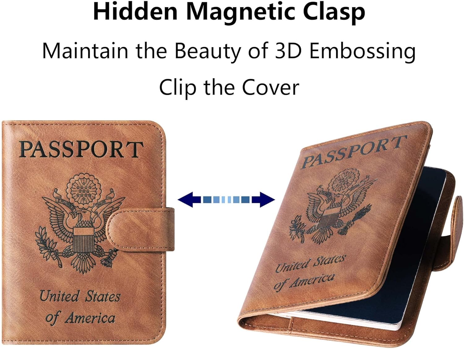 Airtag Passport Holder Cover Wallet Travel Essentials Leather