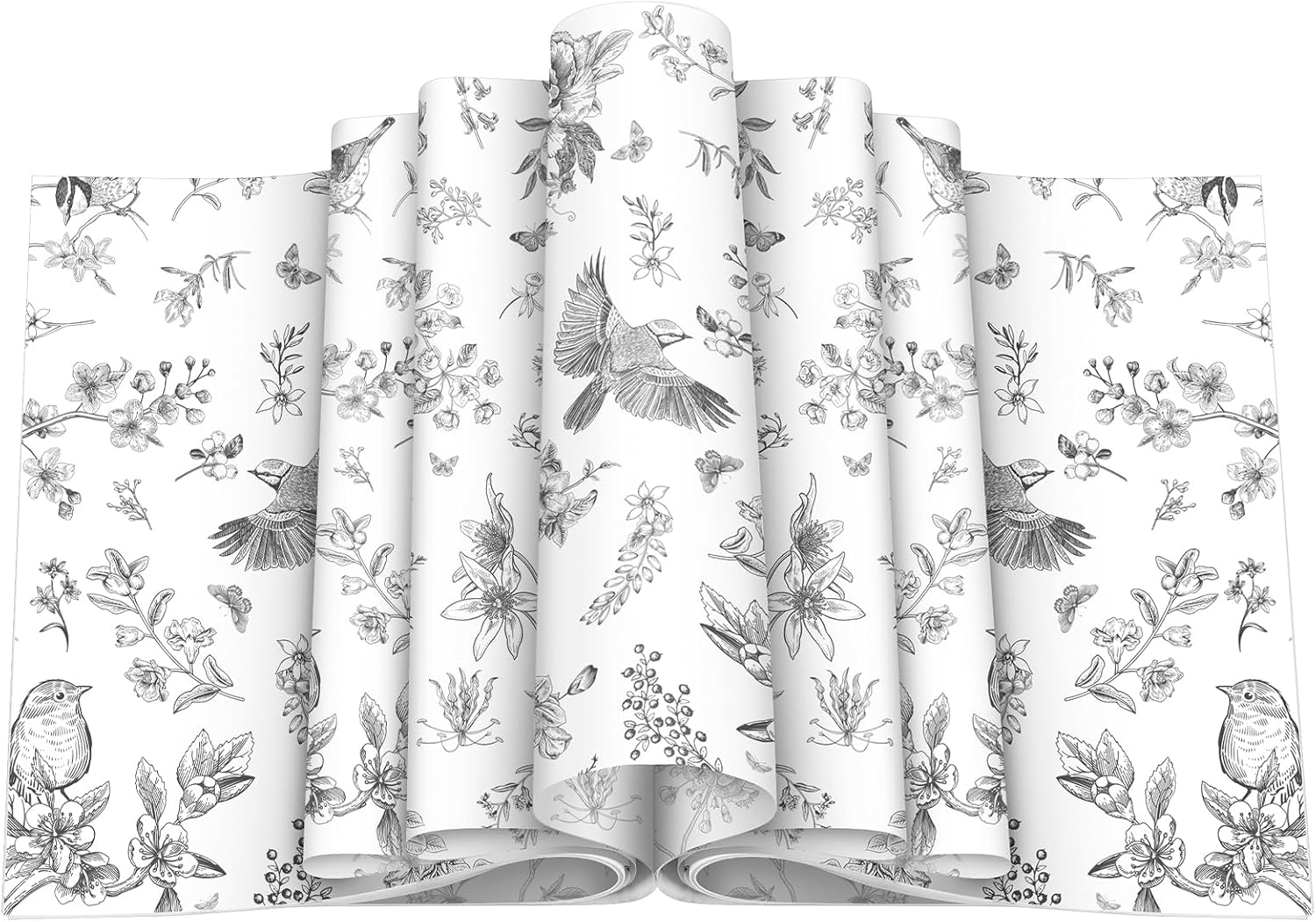 Floral Wax Paper Sheet for Food Chinoiserie