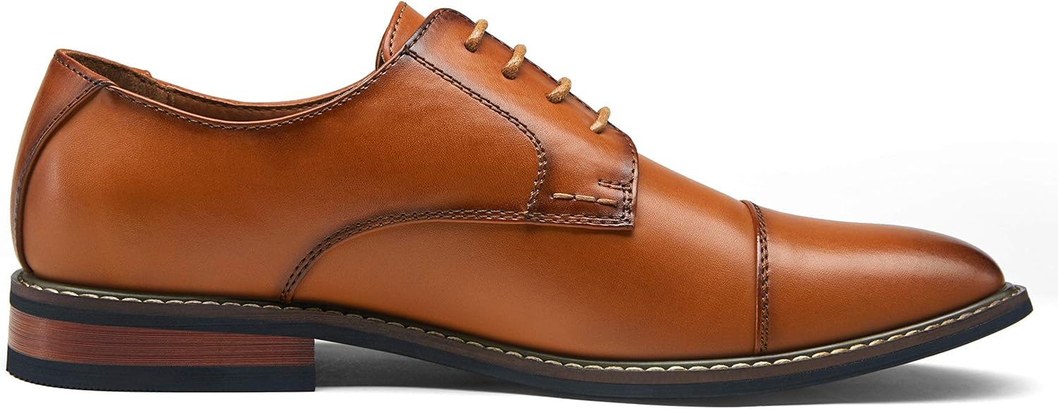 Jousen Men's Dress Cap Toe Shoes