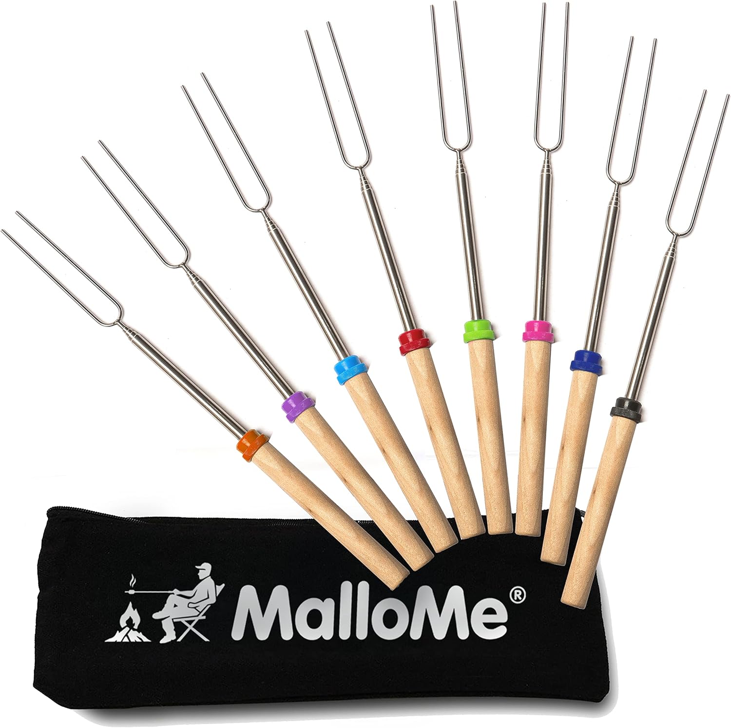 MalloMe S’mores Sticks – 32" Roasting Skewers