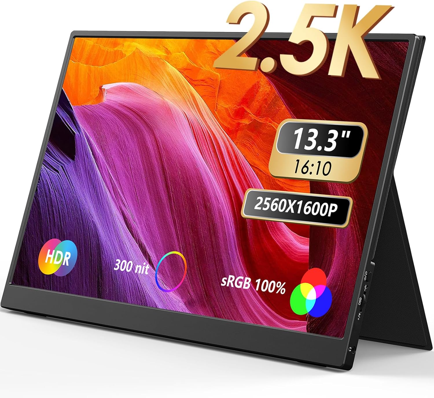 MNN 15.6" Portable Monitor  with Speakers