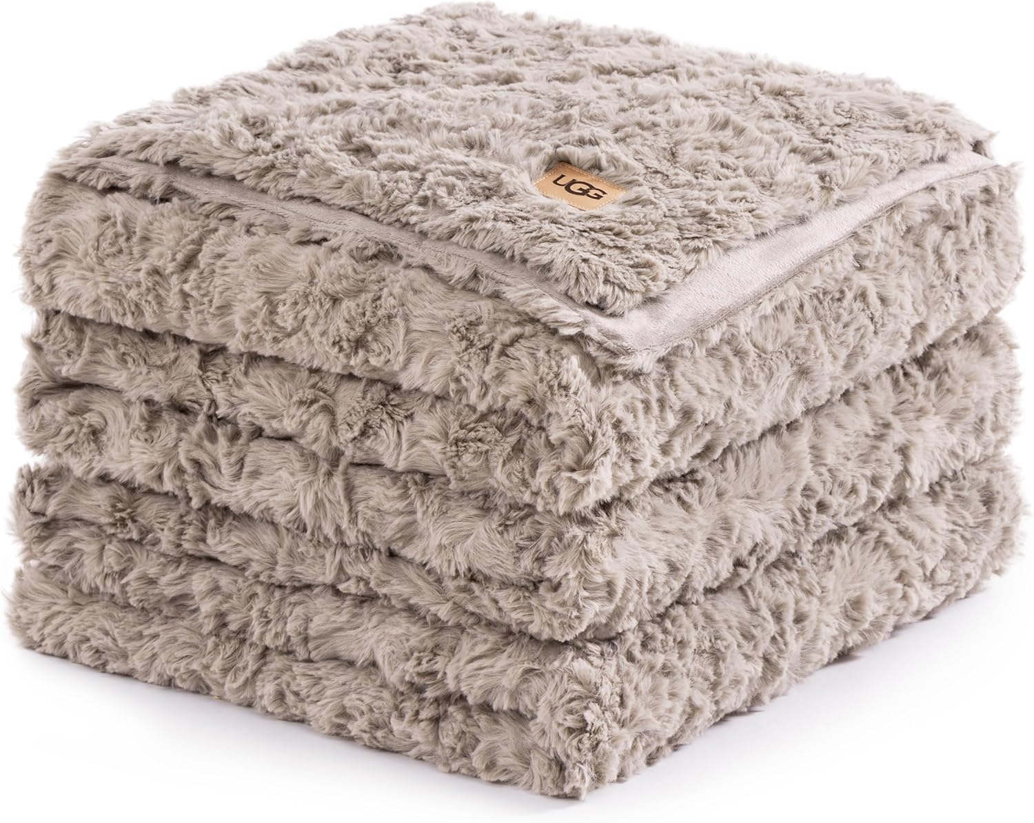 UGG Adalee Faux Fur Throw Blanket Luxury Lightweight