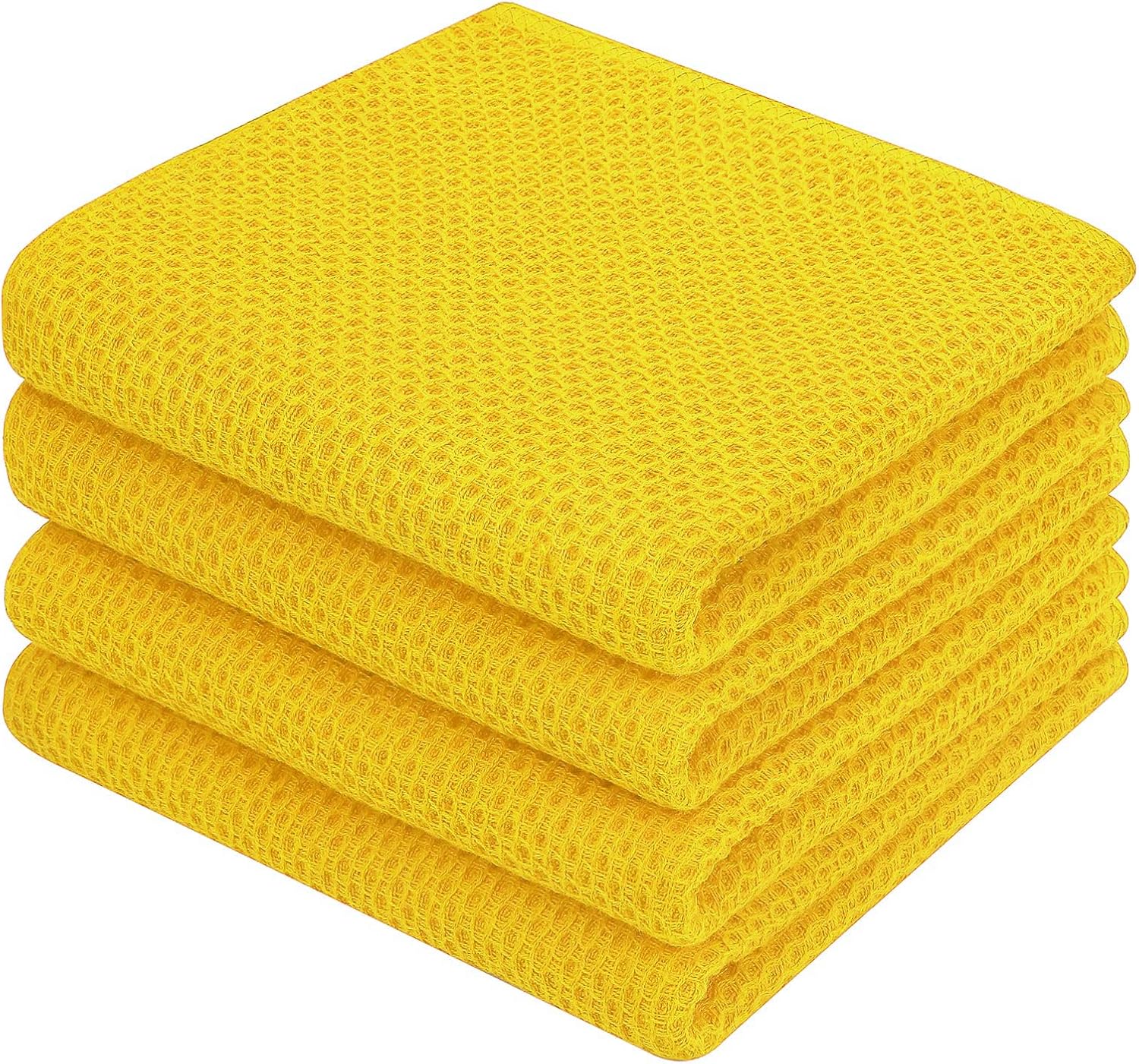 Homaxy 100% Cotton Waffle Dish Cloths