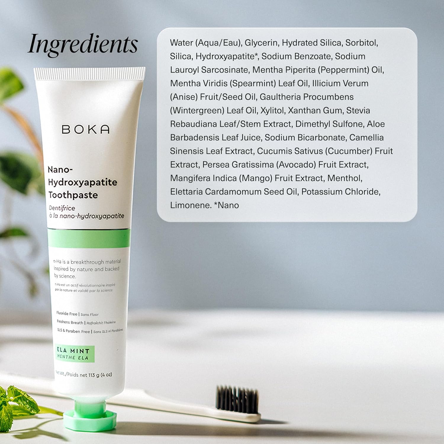 Boka Fluoride-Free Nano Hydroxyapatite Toothpaste