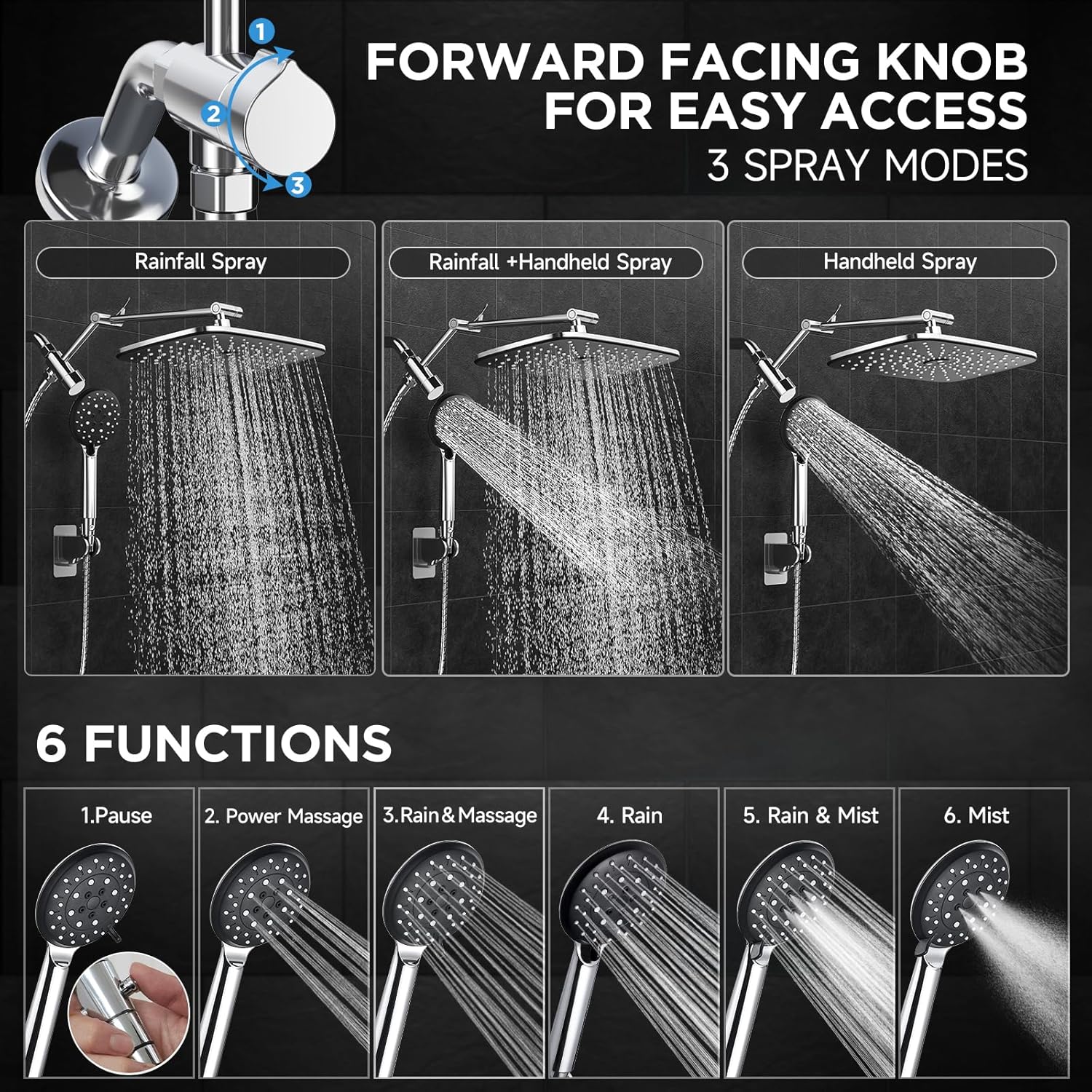 Veken Rain Shower Head