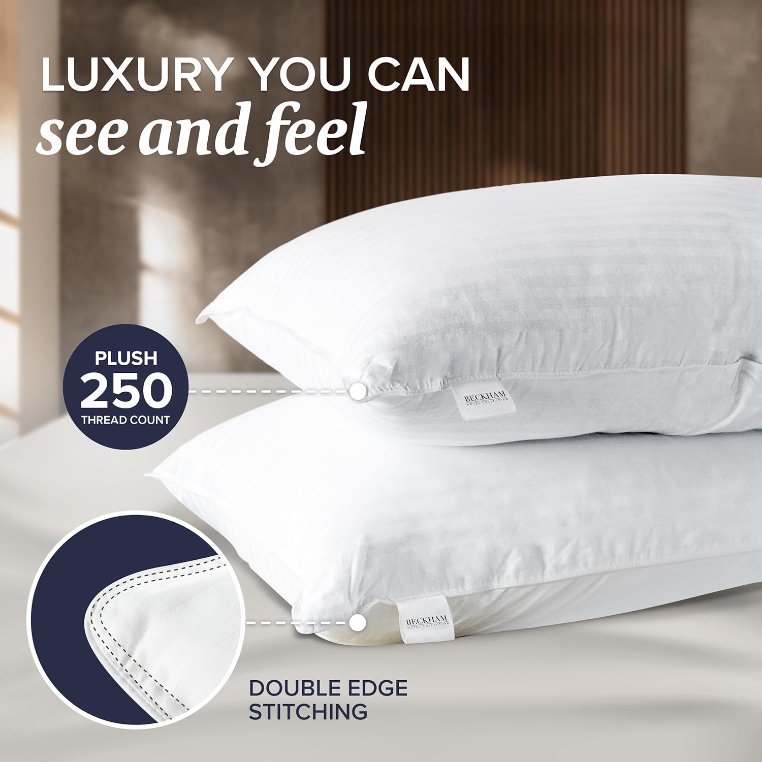 Beckham Hotel Collection Bed Pillows Set