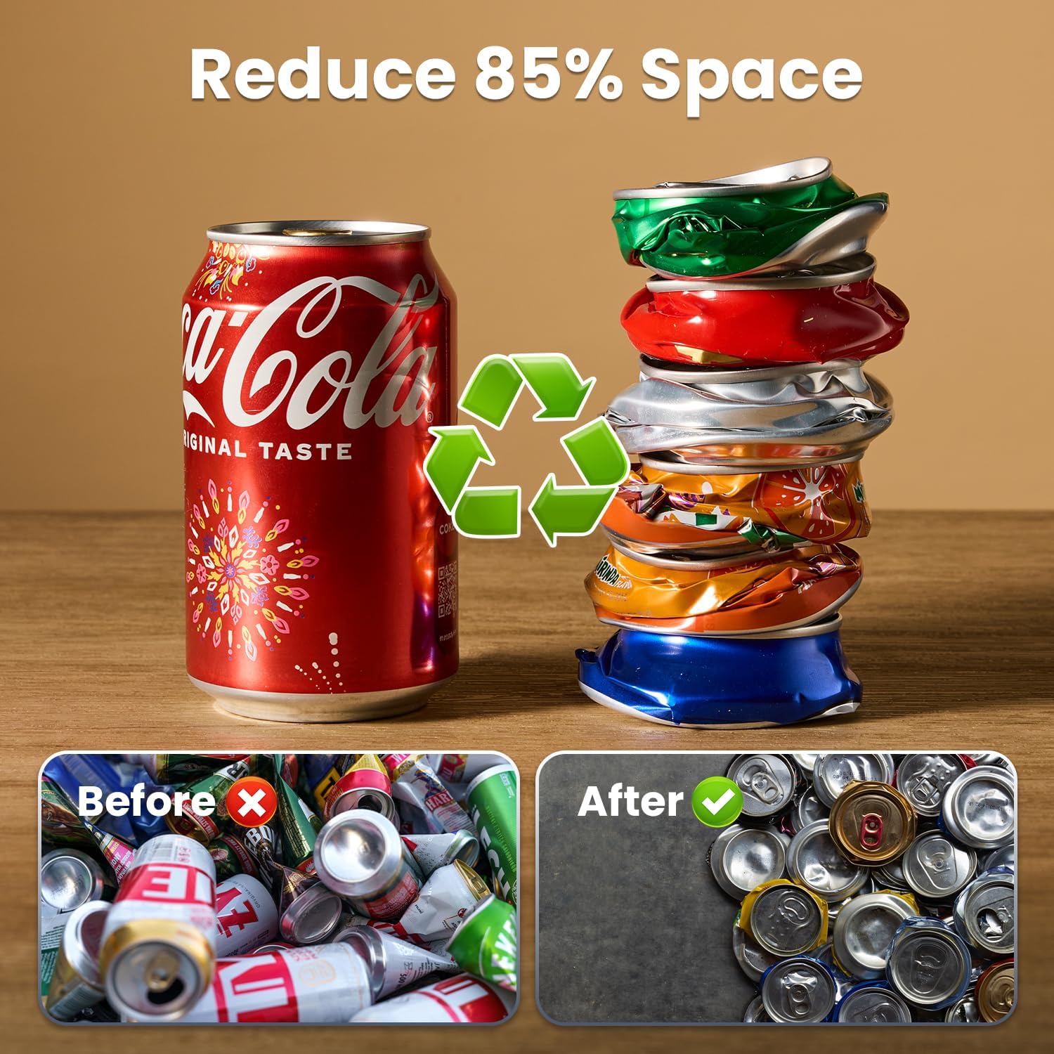 Kotto Can Crusher Wall Mounted Can Crushers