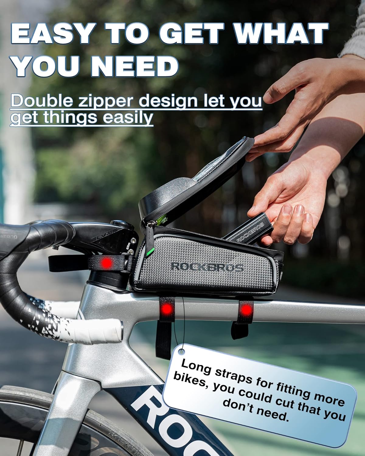 ROCKBROS Bike Phone Front Frame Bag