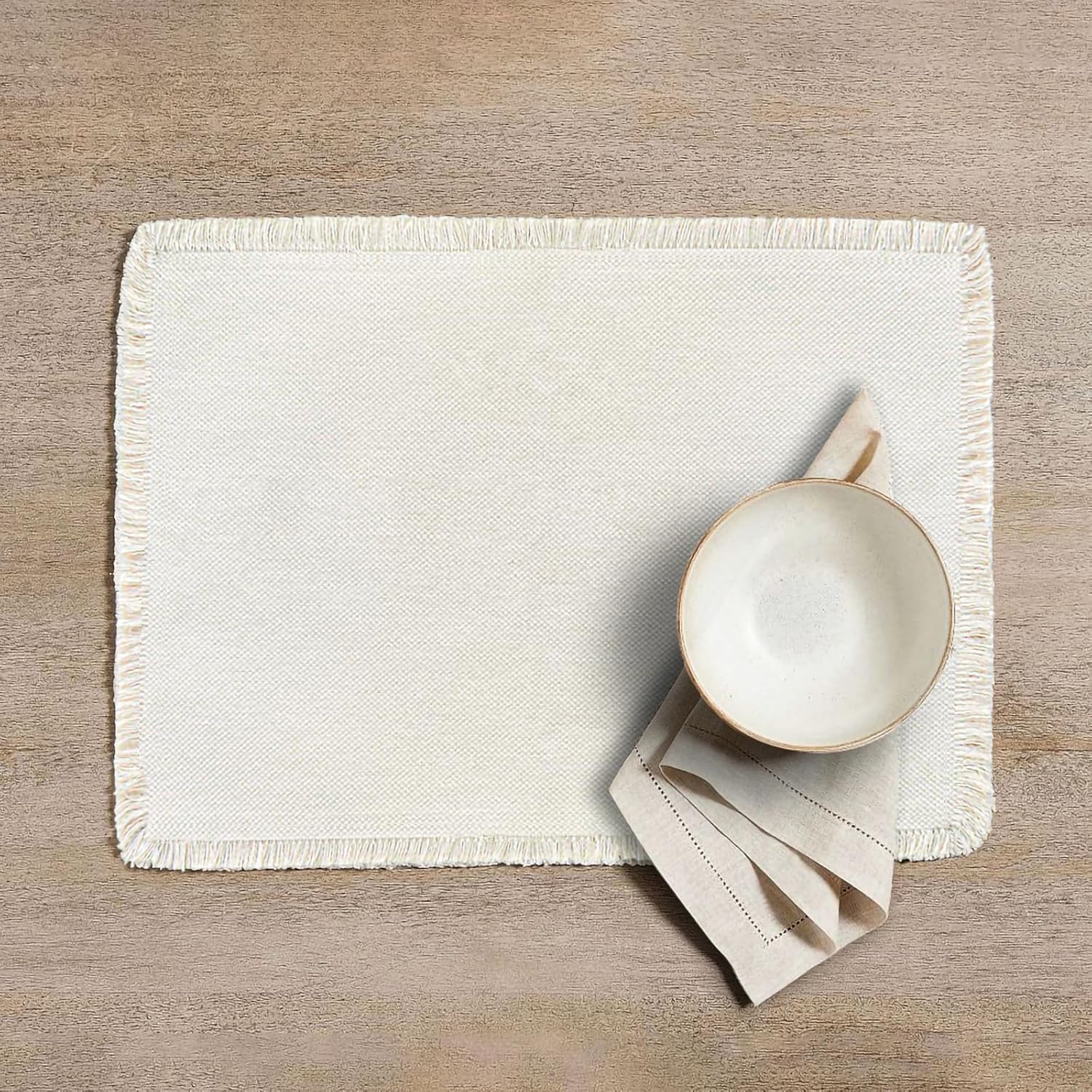 Cotton Placemats Linen Placemat Set of 6