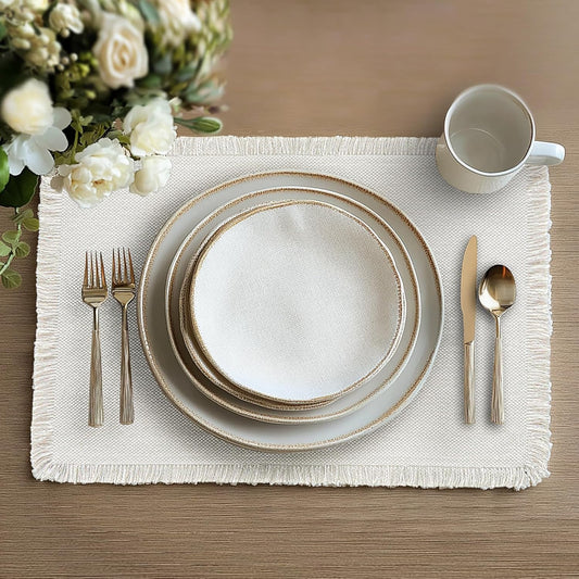 Cotton Placemats Linen Placemat Set of 6