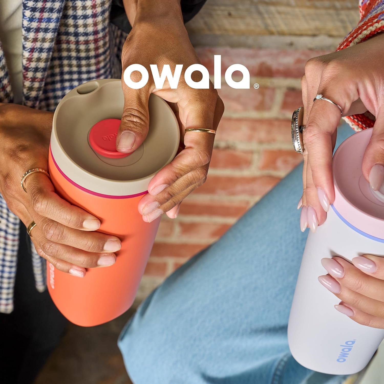 cOwala SmoothSip 12oz Insulated Coffee Tumbler – Reusable, BPA-Free, Pink