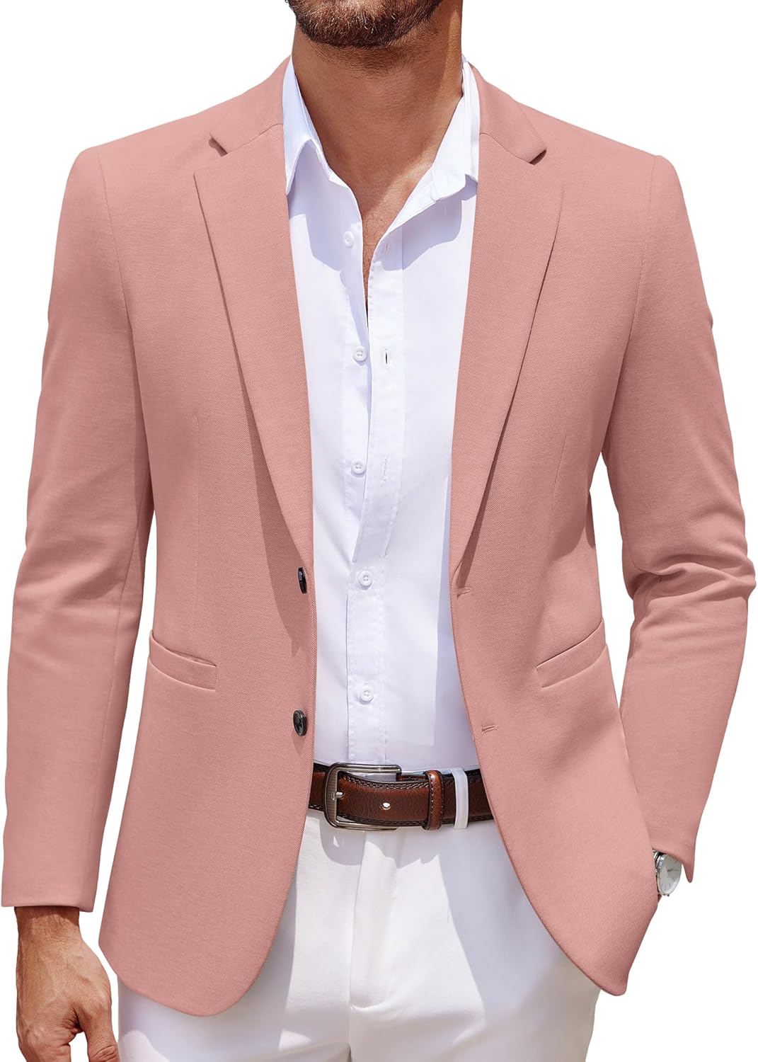 COOFANDY Men’s Casual Knit Blazer Jacket