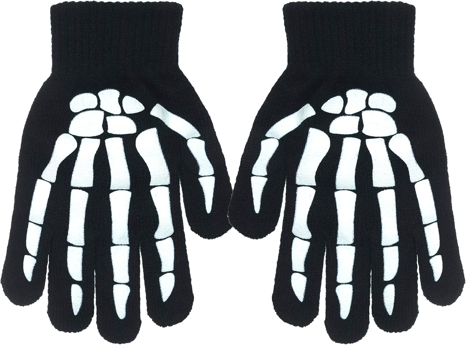 Boy's Skeleton Knit Beanie with Eye Holes