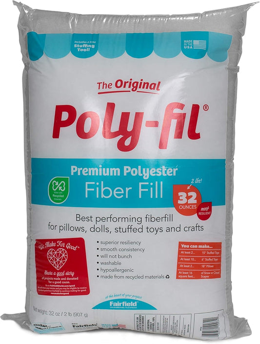 Fairfield Poly-Fil Premium Fiber Fill Pillow & Toy Stuffing