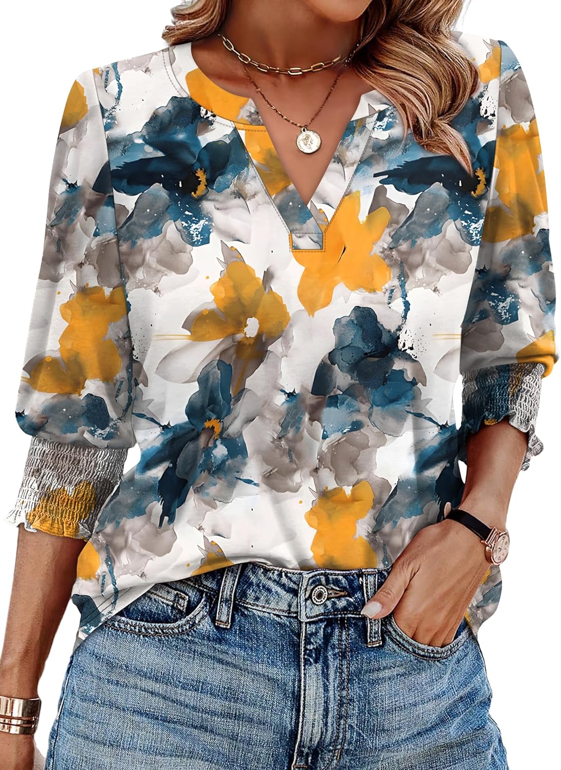Trendy Summer Fall Blouse for Women
