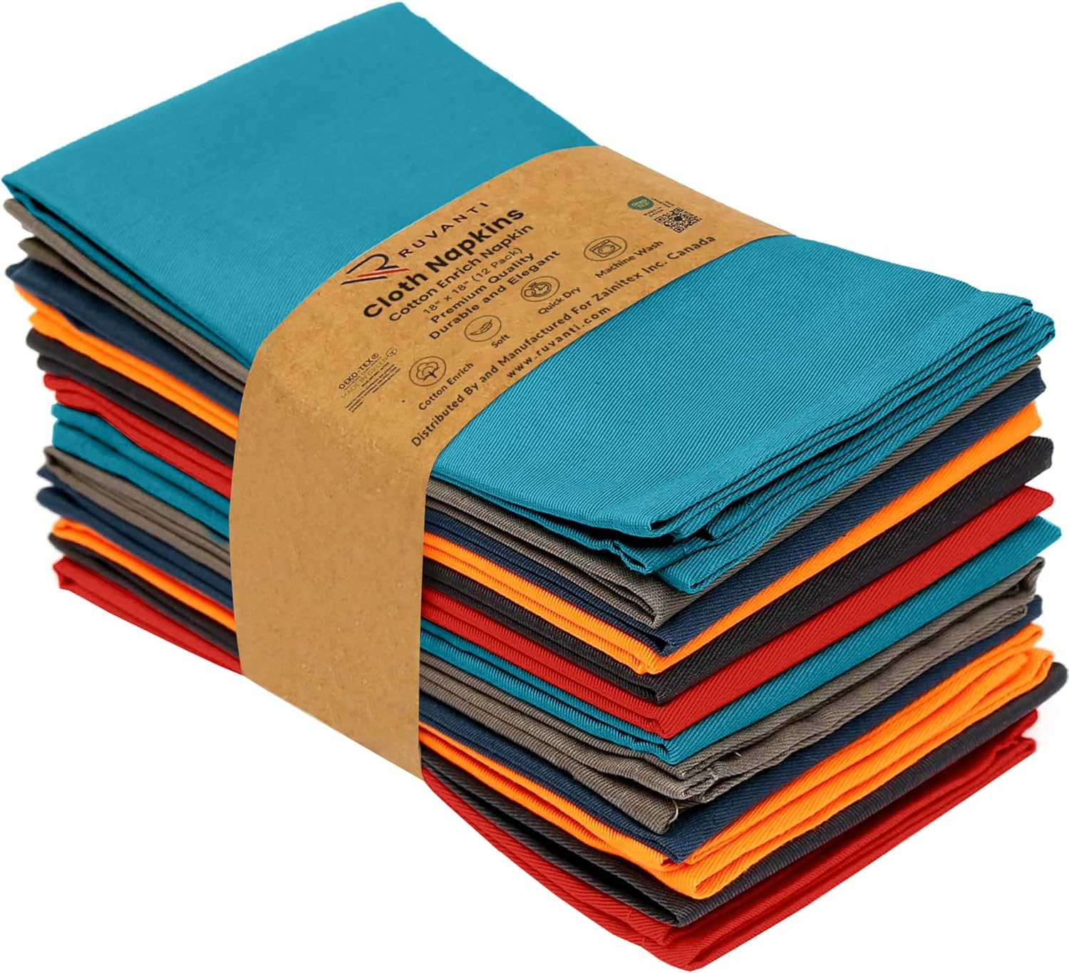 Ruvanti Cloth Napkins Set of Napkins Cloth Washable