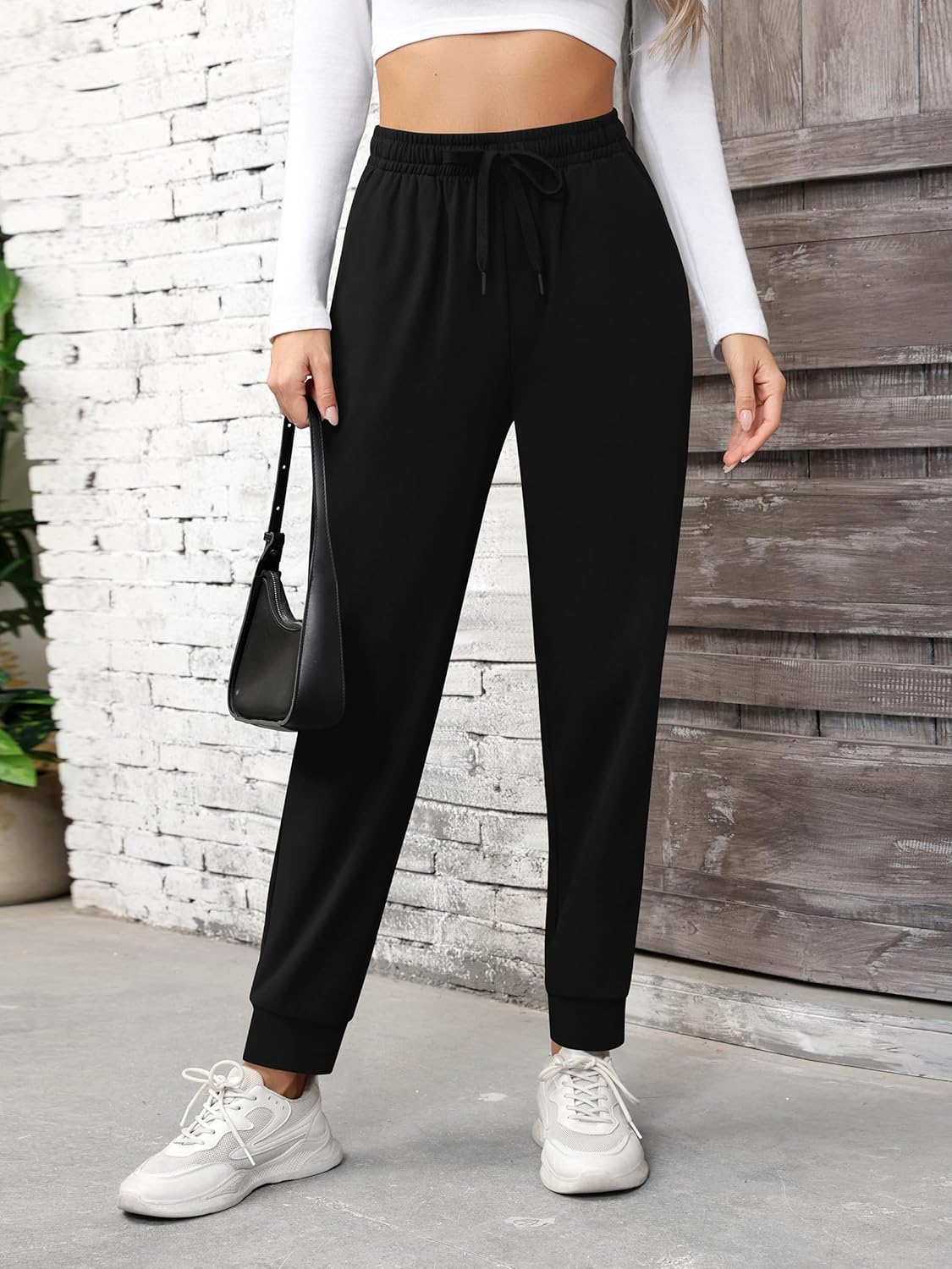 Missufe Women's High Waisted Baggy Sweatpants