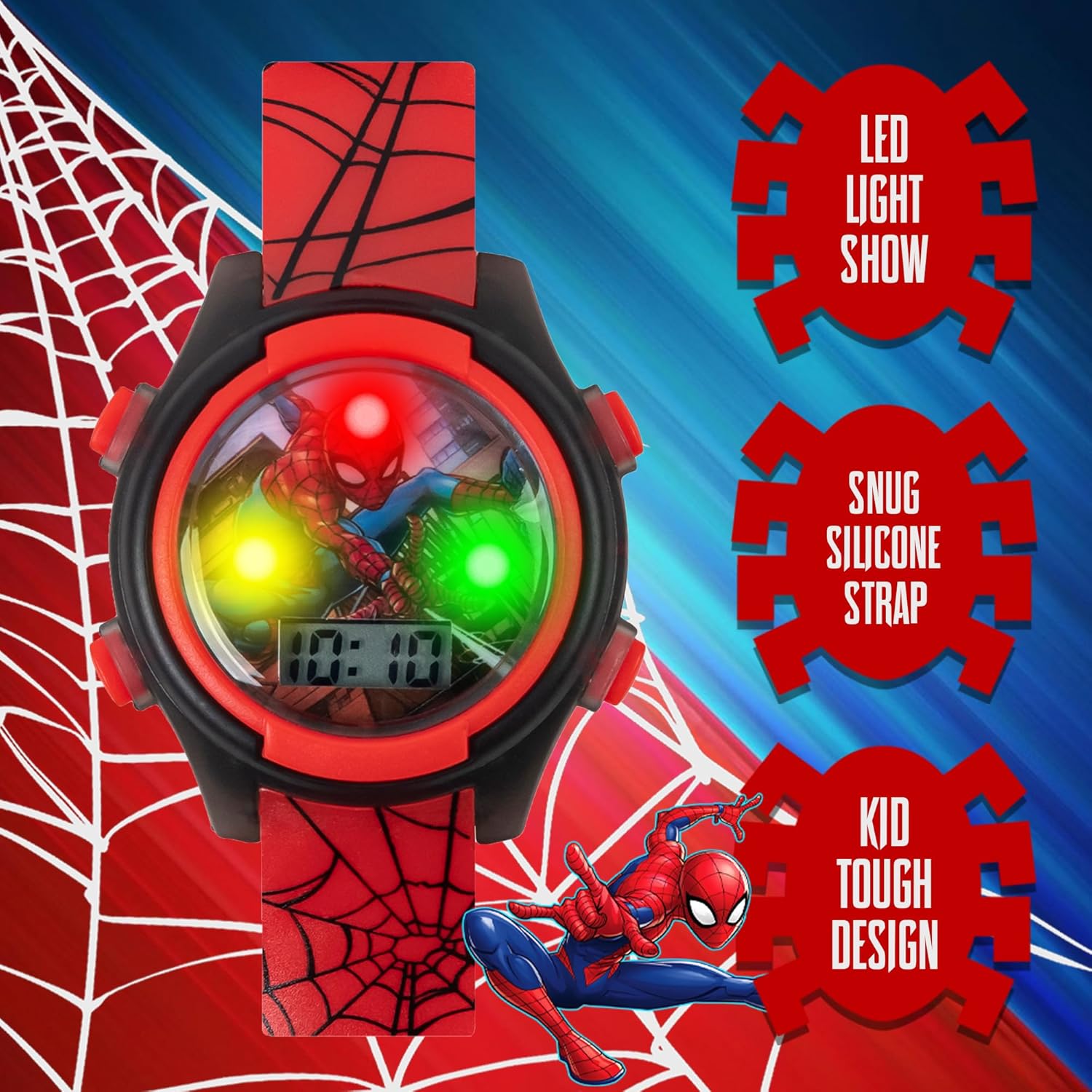 Marvel Spider-Man Kids Watches Digital Display