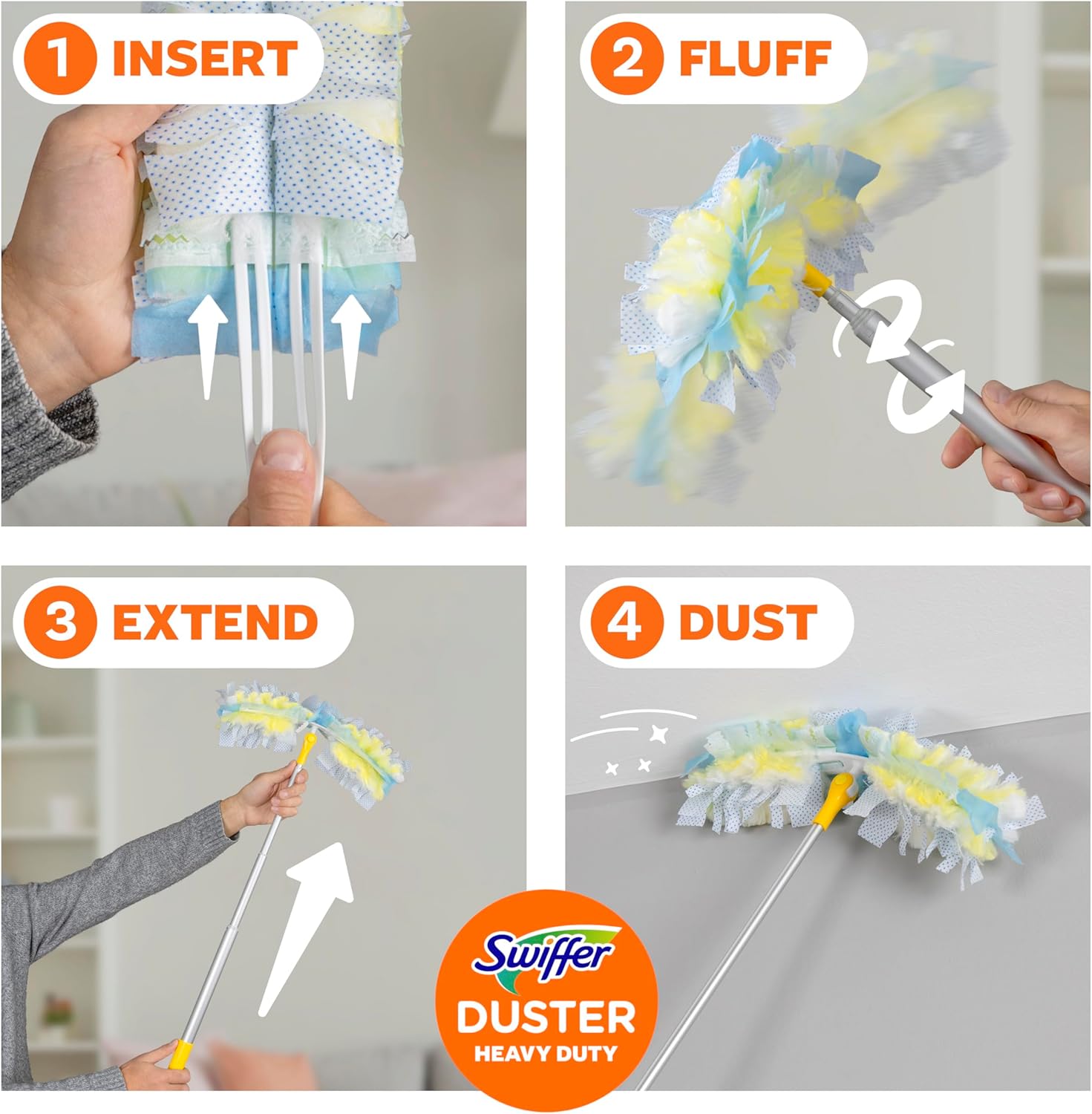 Swiffer Duster Kit with 6 ft Super Extendable Handle