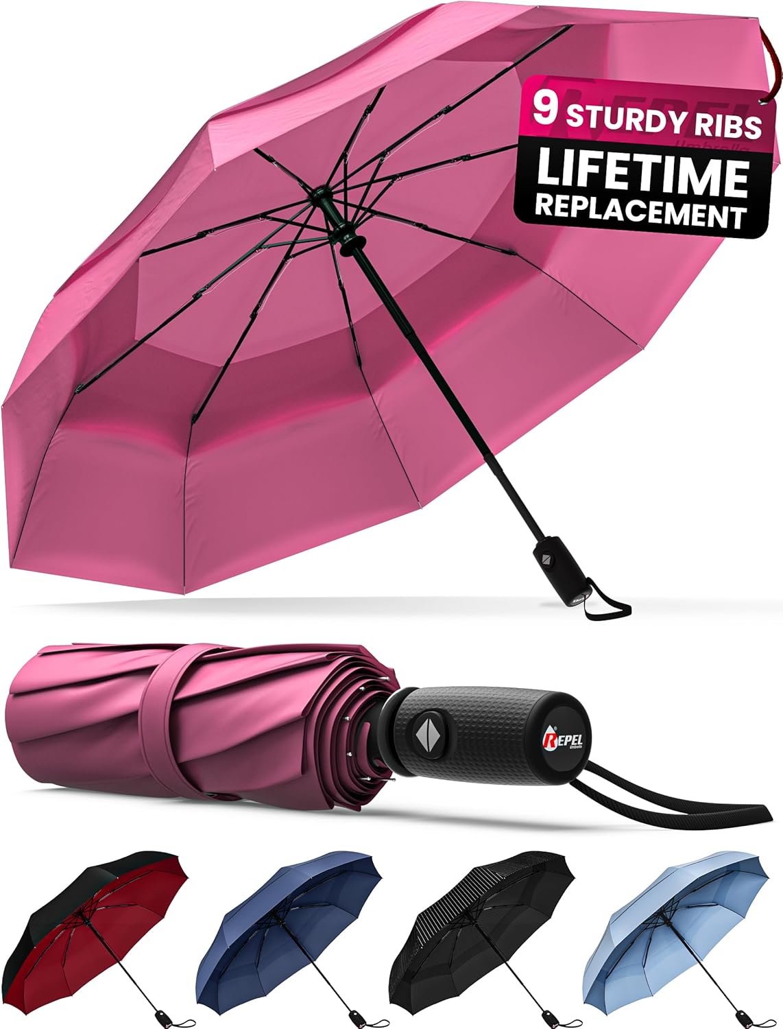 REPEL Windproof Travel Umbrella
