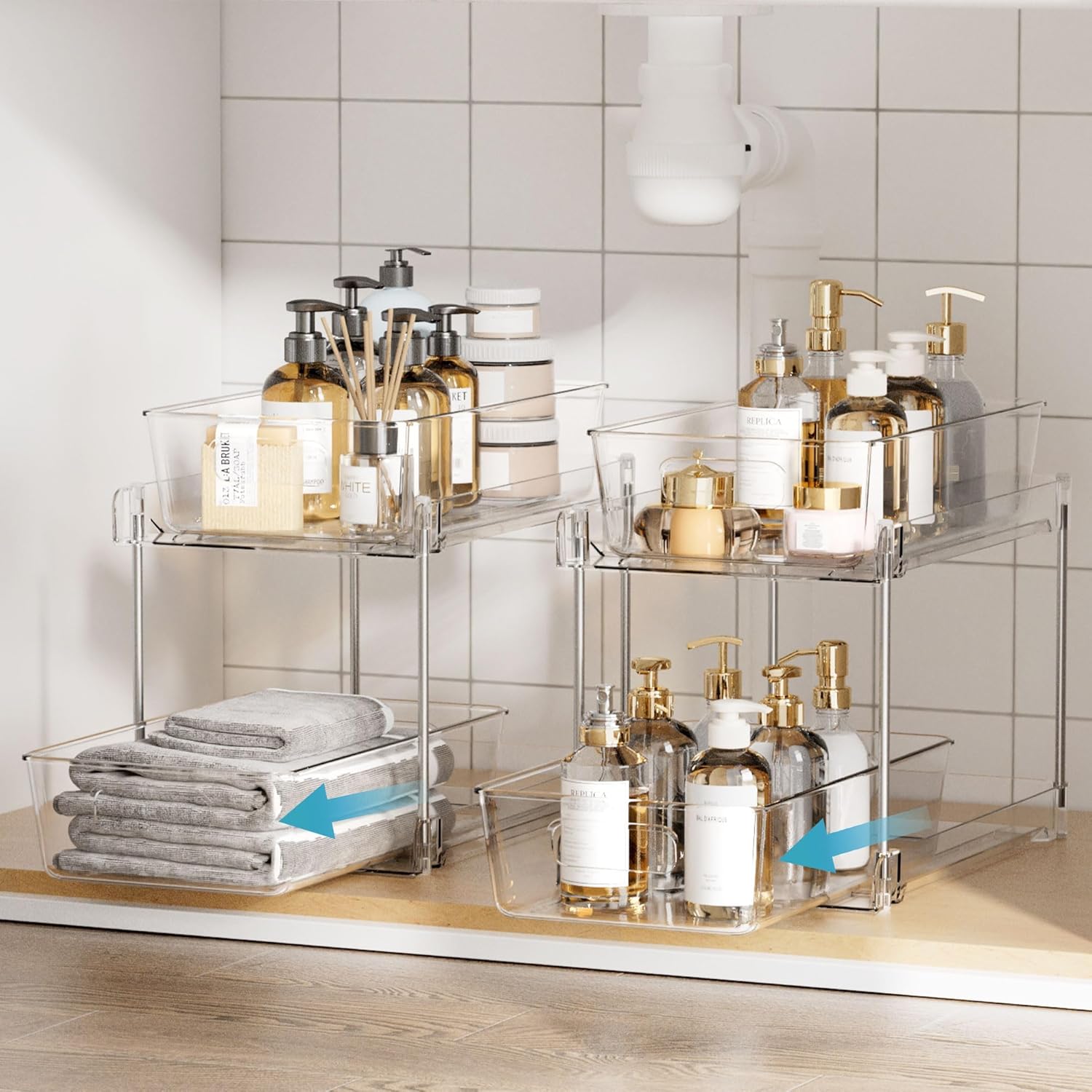 Vtopmart Bathroom & Kitchen Under Sink Organizer