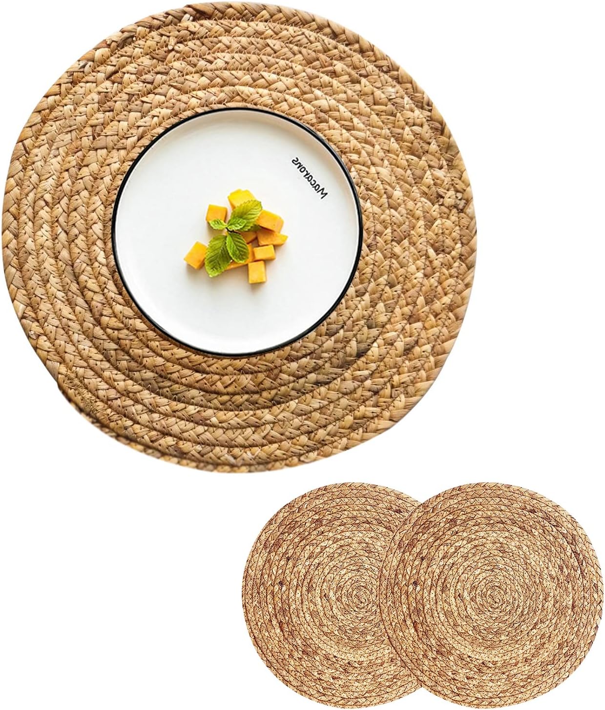 Woven Placemats Round Placemats Set Wicker Placemat