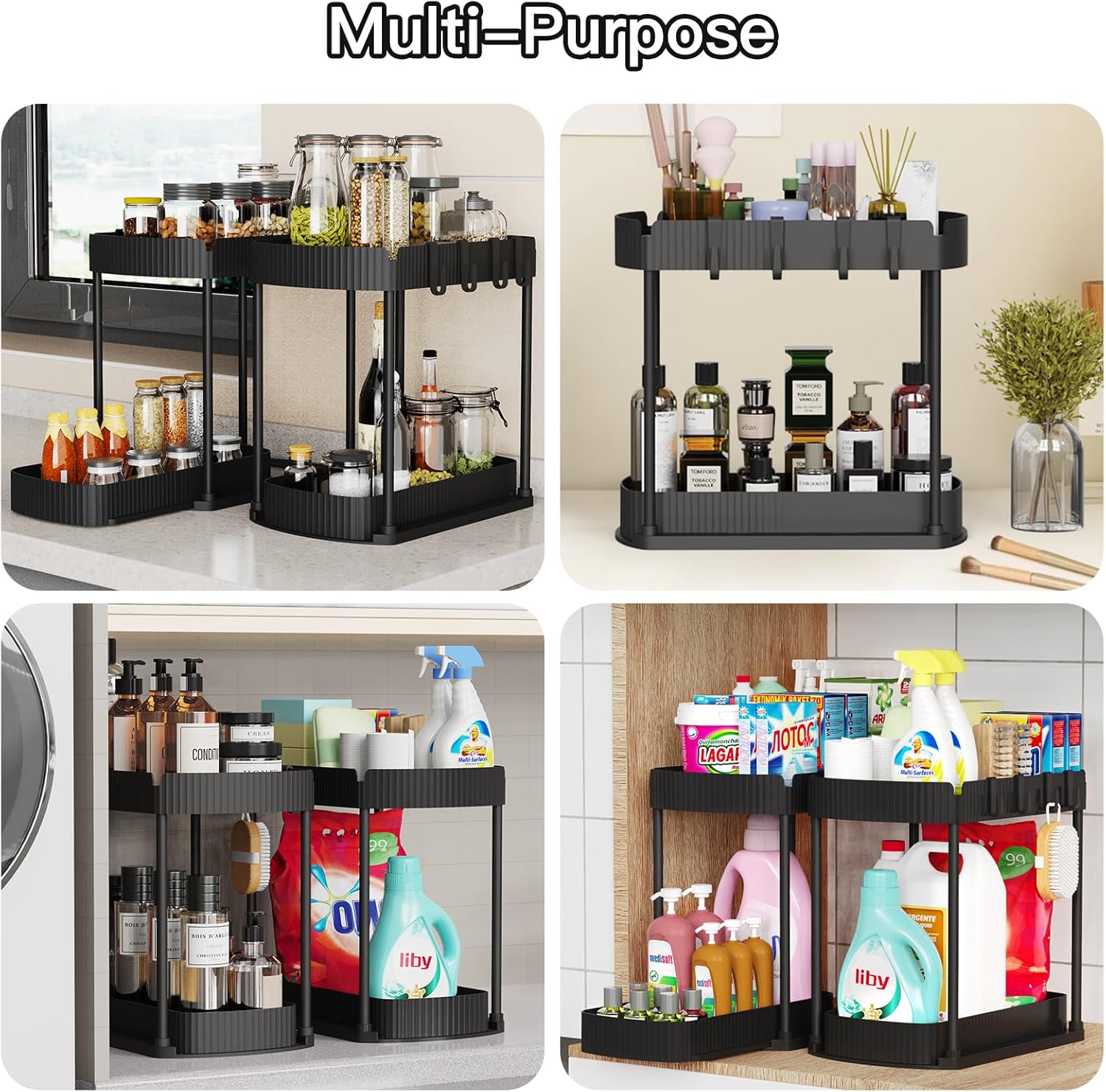 2-Pack Pull-Out Storage Organizers