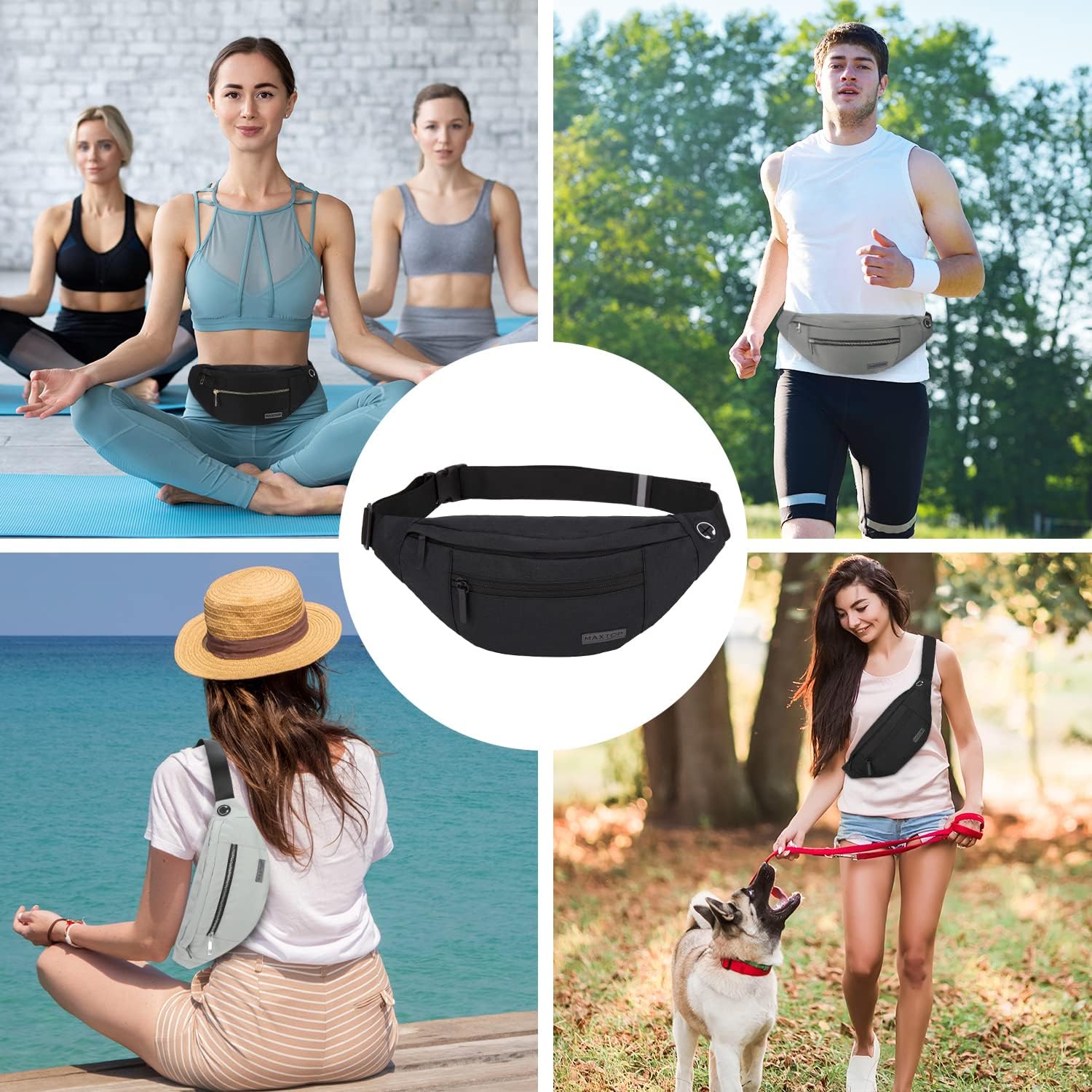 MAXTOP Large Crossbody Fanny Pack