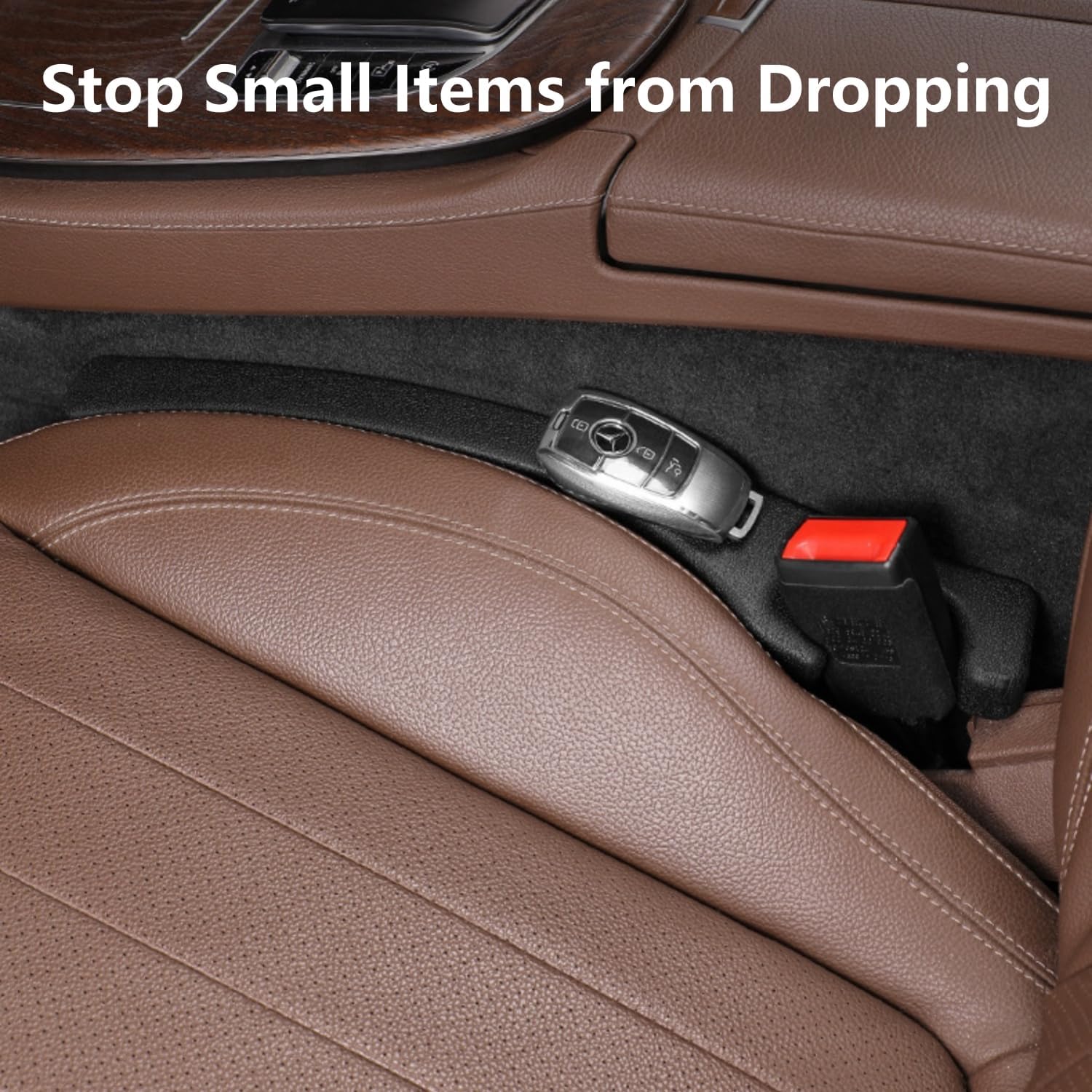 Car Seat Gap Filler  PU Leather Crevice Blocker