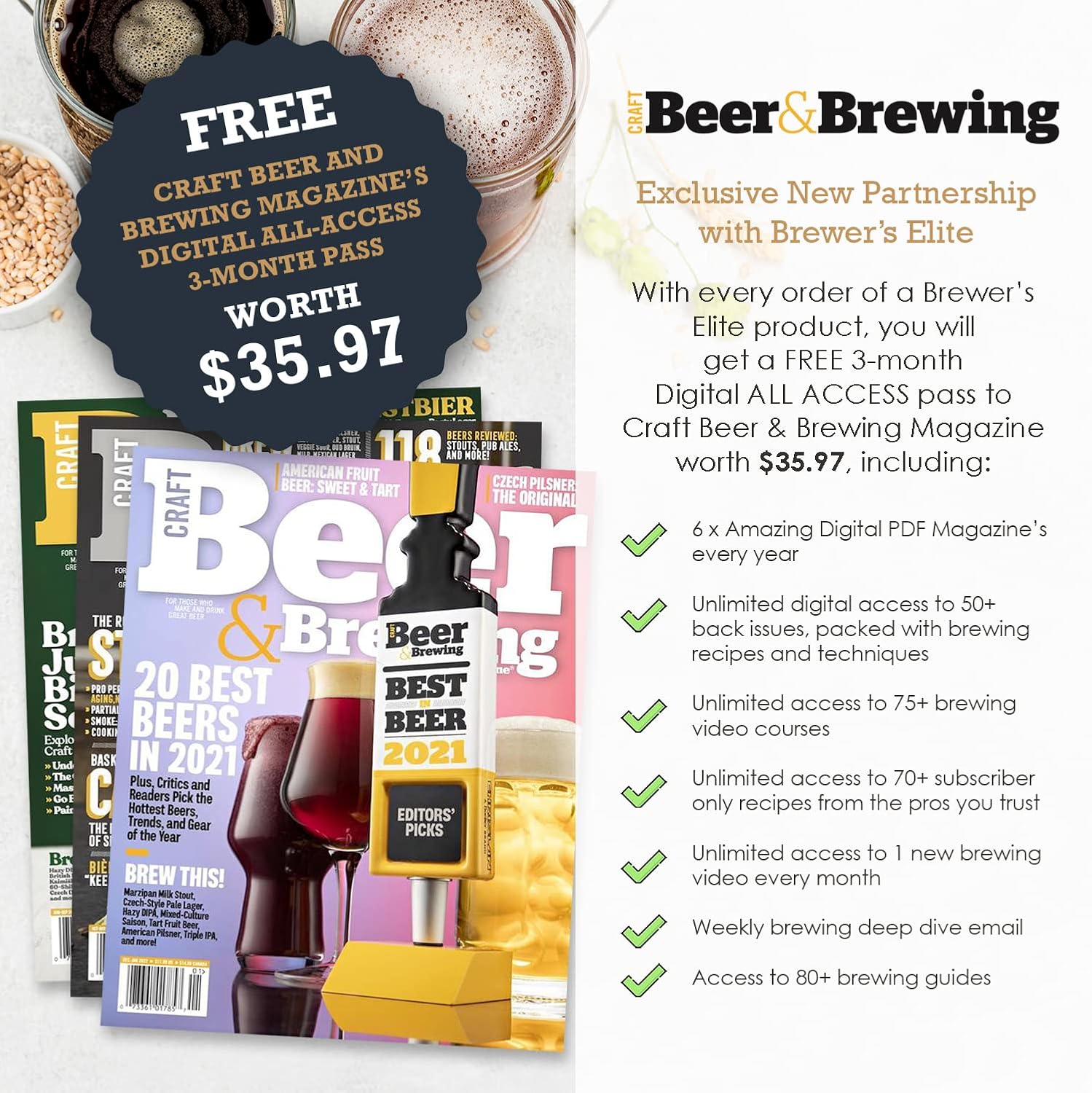 Brewer's Elite Hydrometer & Plastic Test Jar for Home