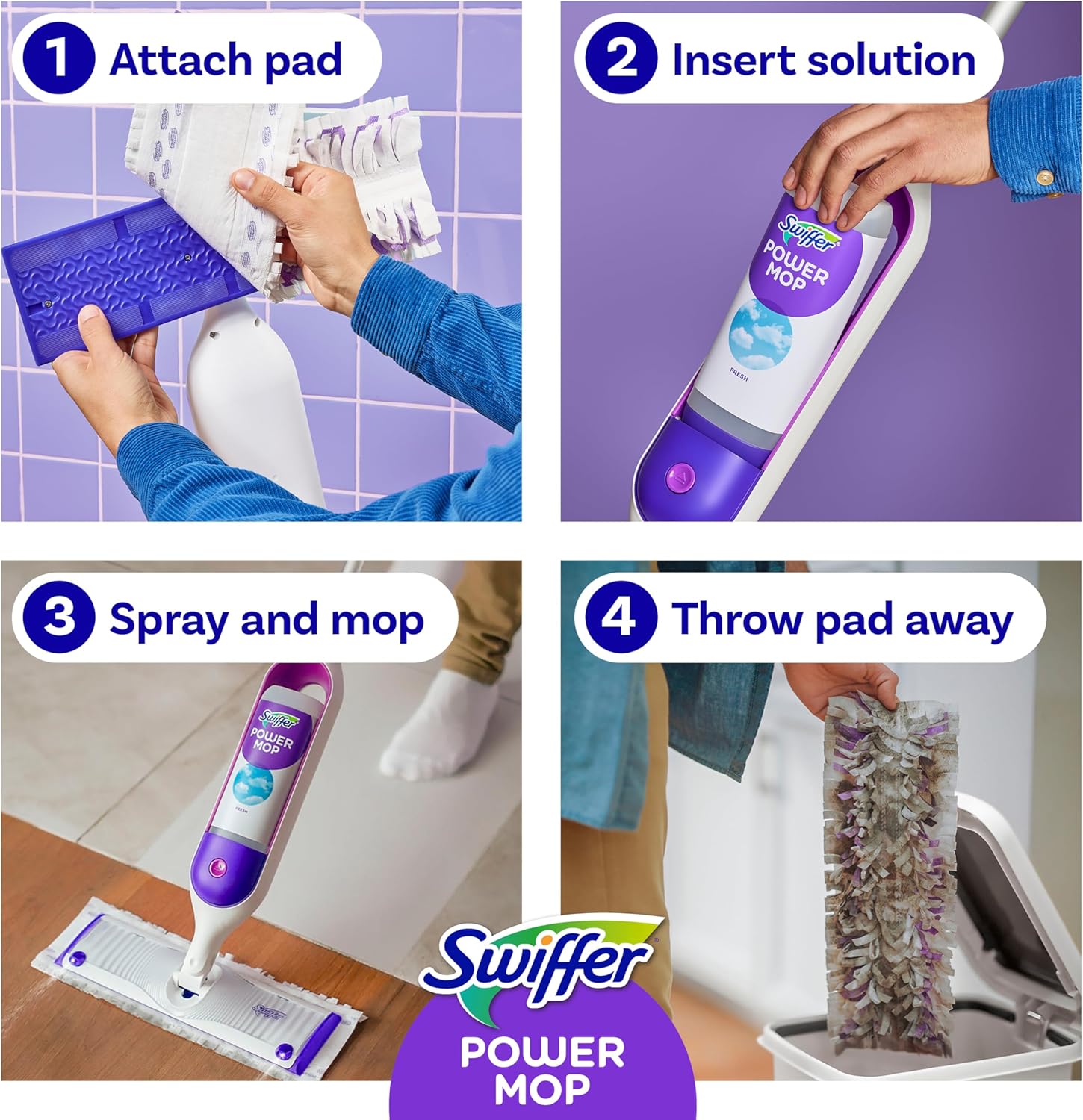 Swiffer PowerMop Kit Floor Cleaner
