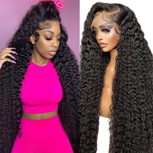 JTMMP 26" Deep Wave Lace Front Wig