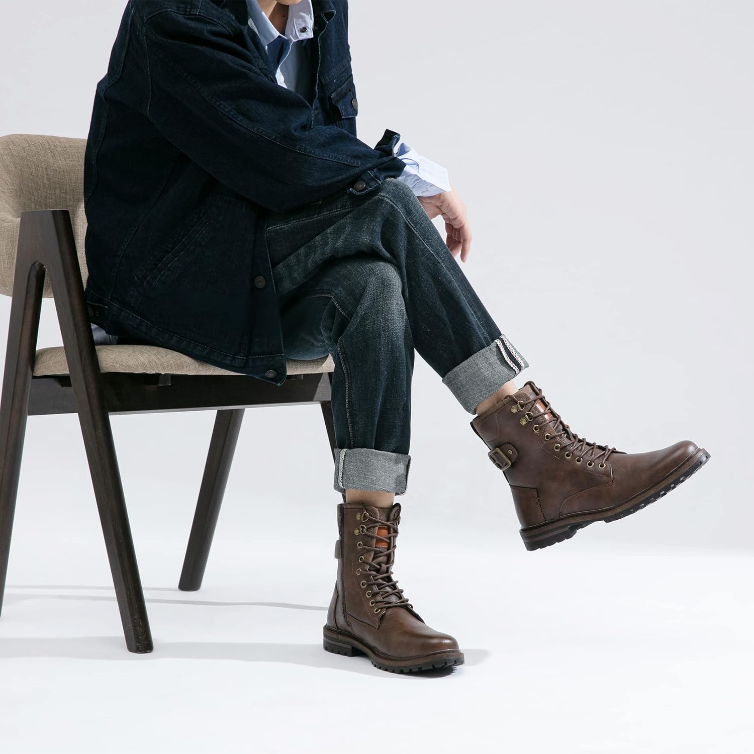 Jousen Boots for Men Casual Dress
