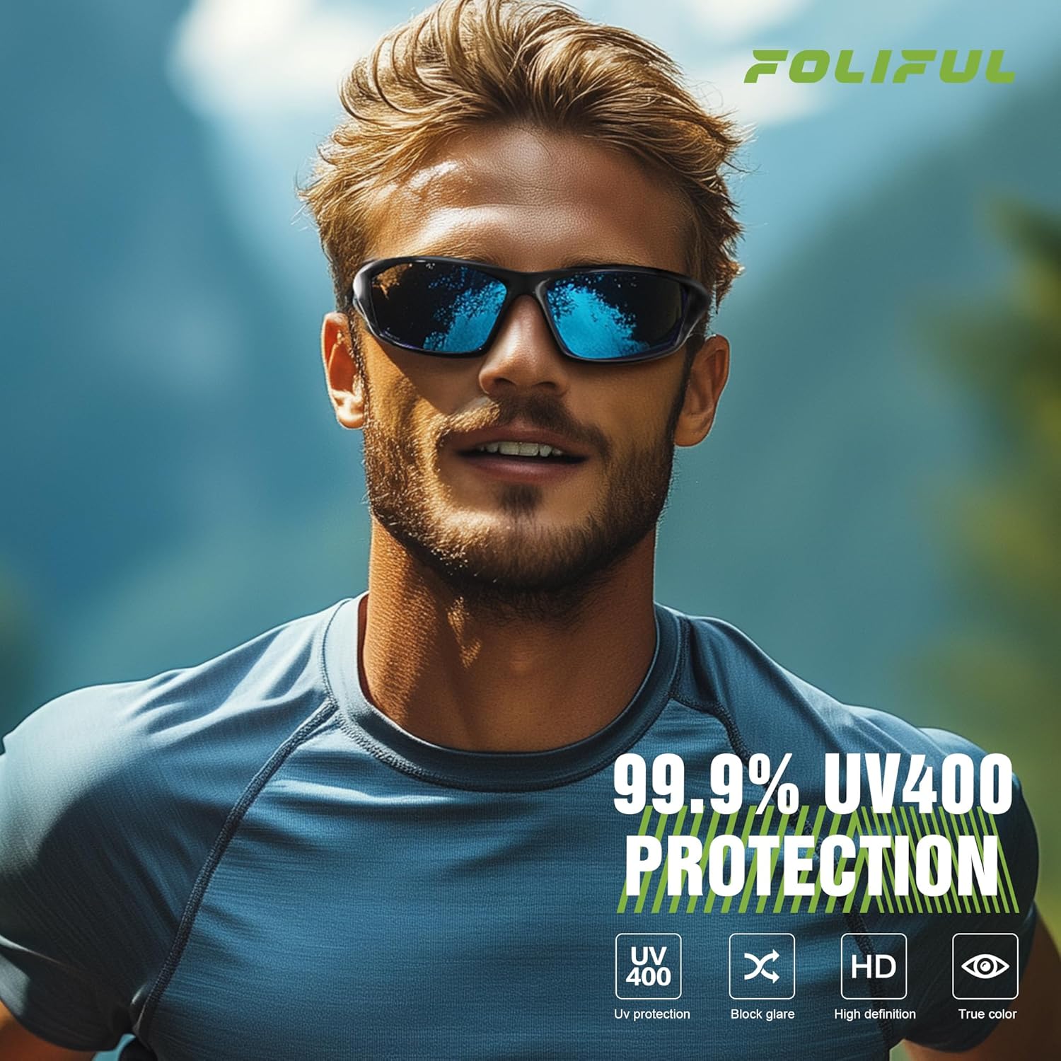3-Pack Polarized Sports Sunglasses for Men