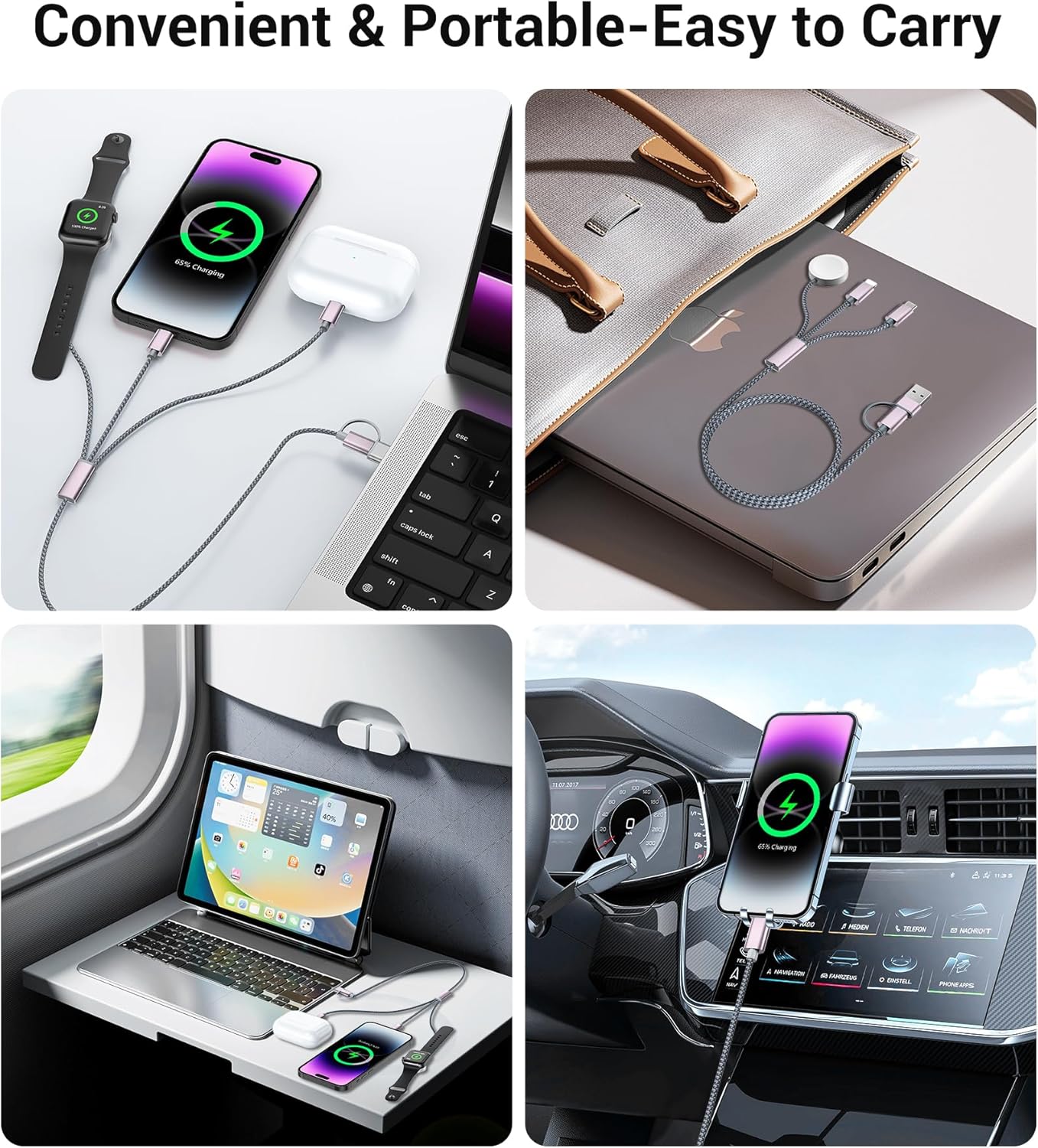 Temdan 3-in-1 USB-C Travel Charger – iPhone