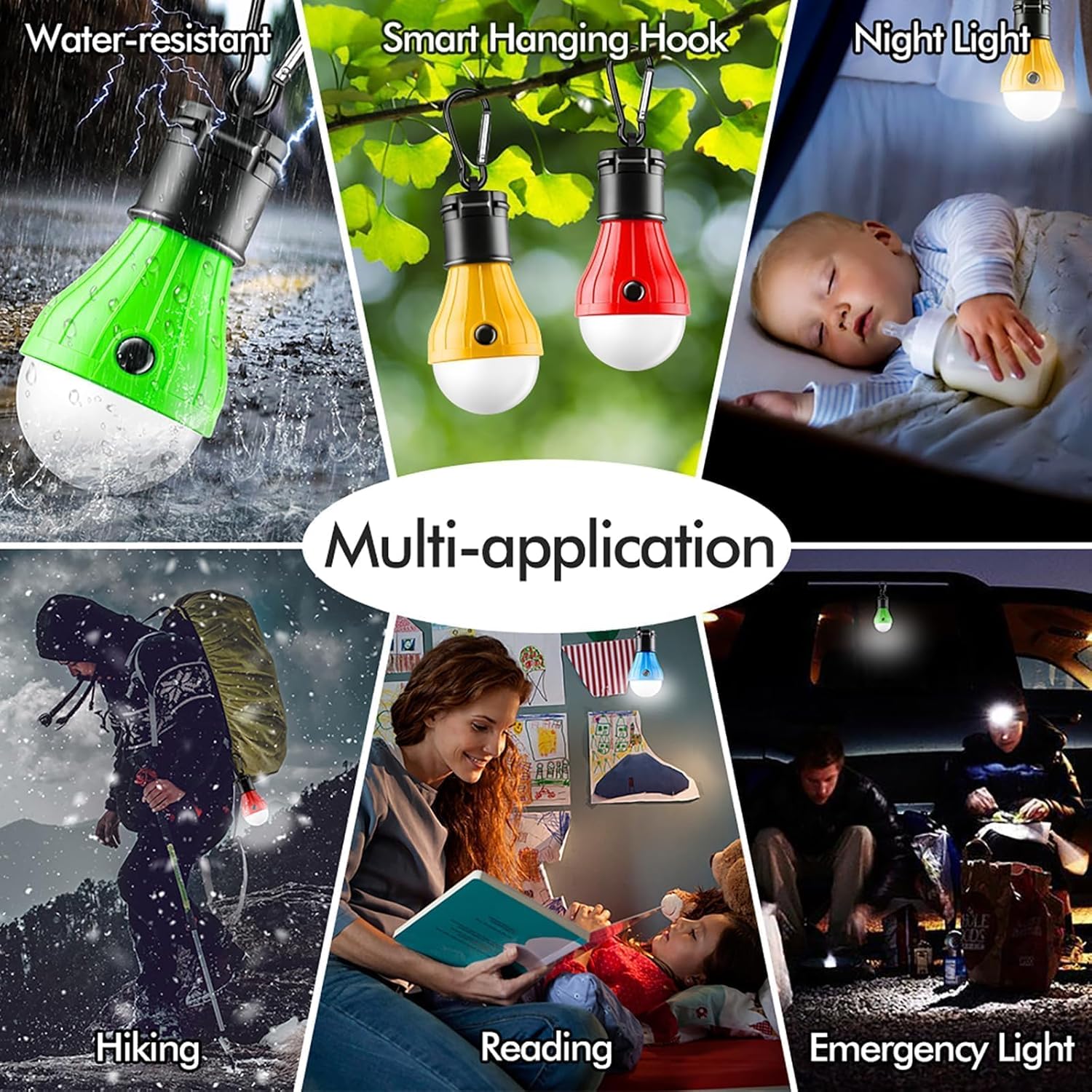 Tent Lamp Portable LED Emergency Lantern Lights