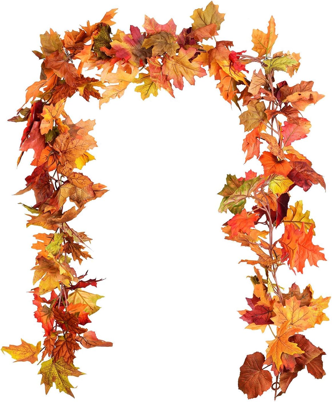 DearHouse 2 Pack Fall Garland Maple Leaf