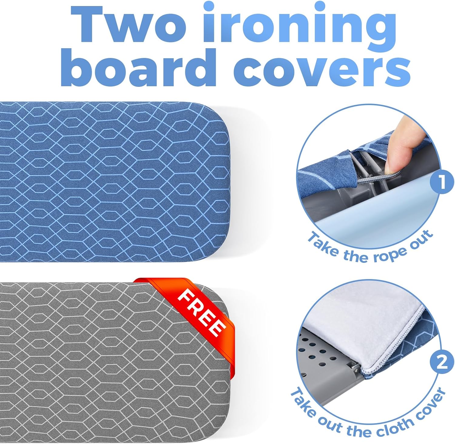 APEXCHASER Ironing Board Small with Iron Holder