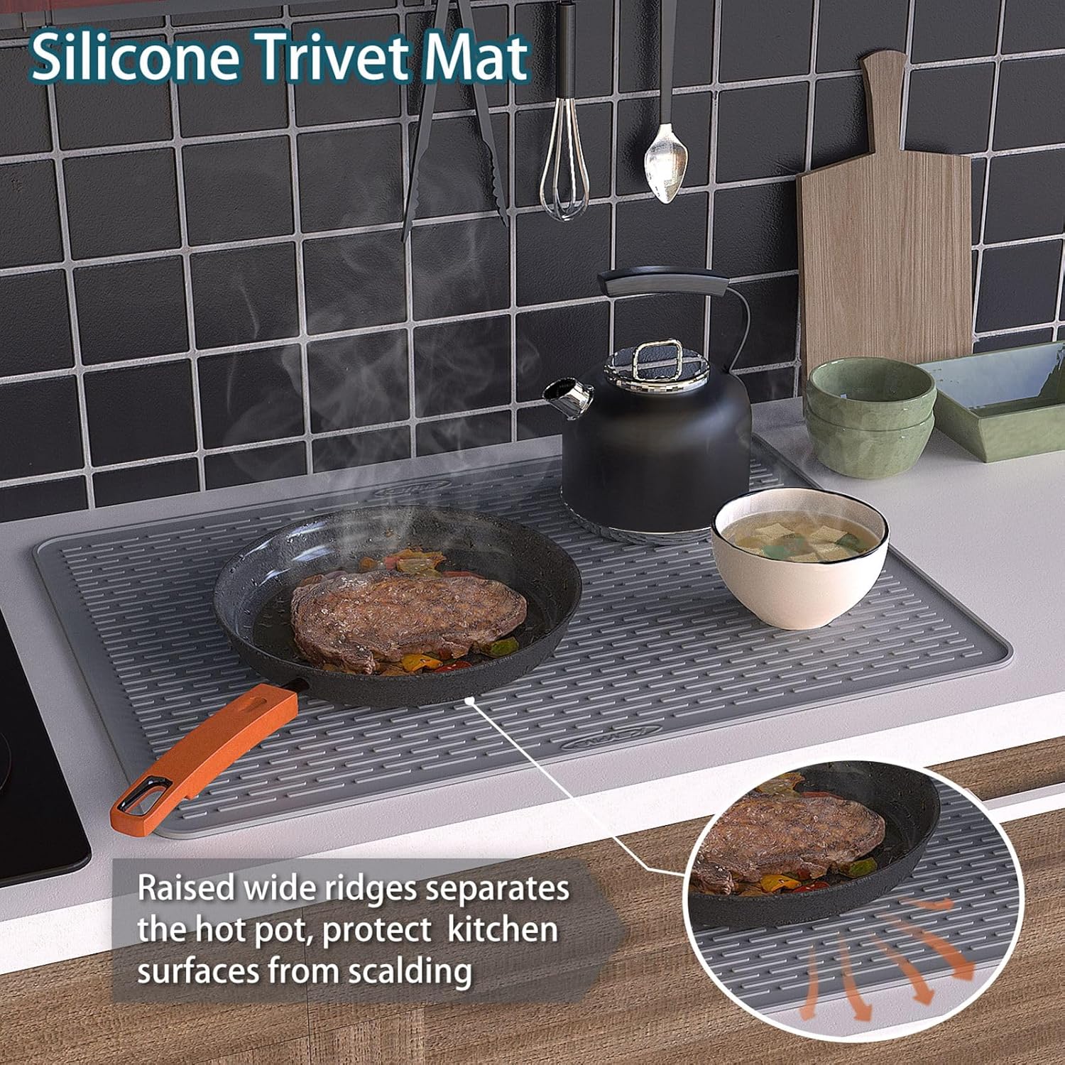Glass Top Silicone Stove Protector Mat