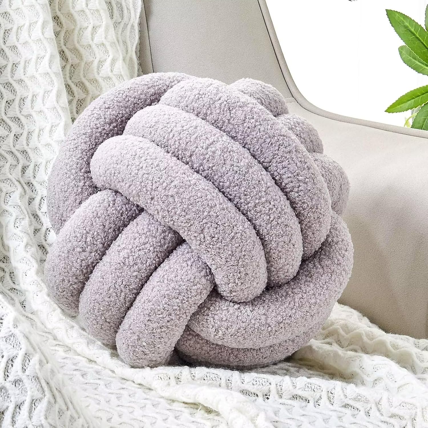 Uvvyui Knot Pillow Ball Soft Home Decorative