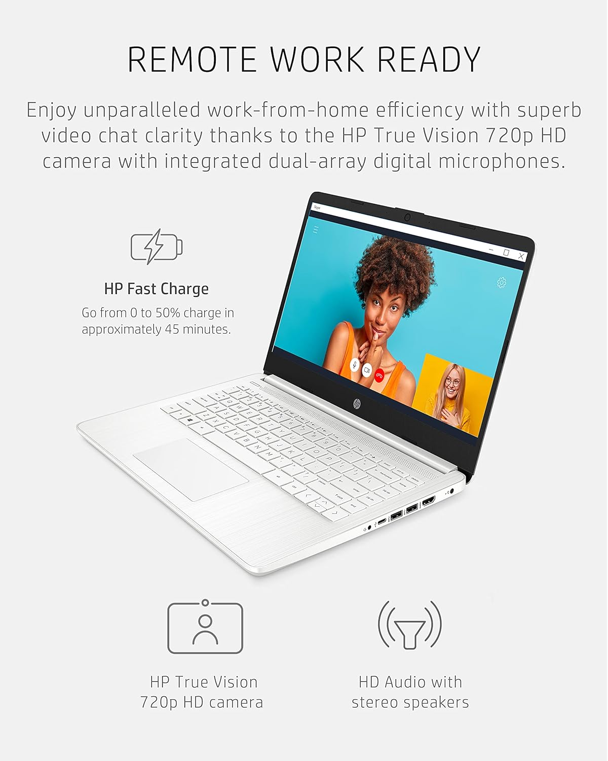 HP 14" Laptop, Intel Celeron N4020